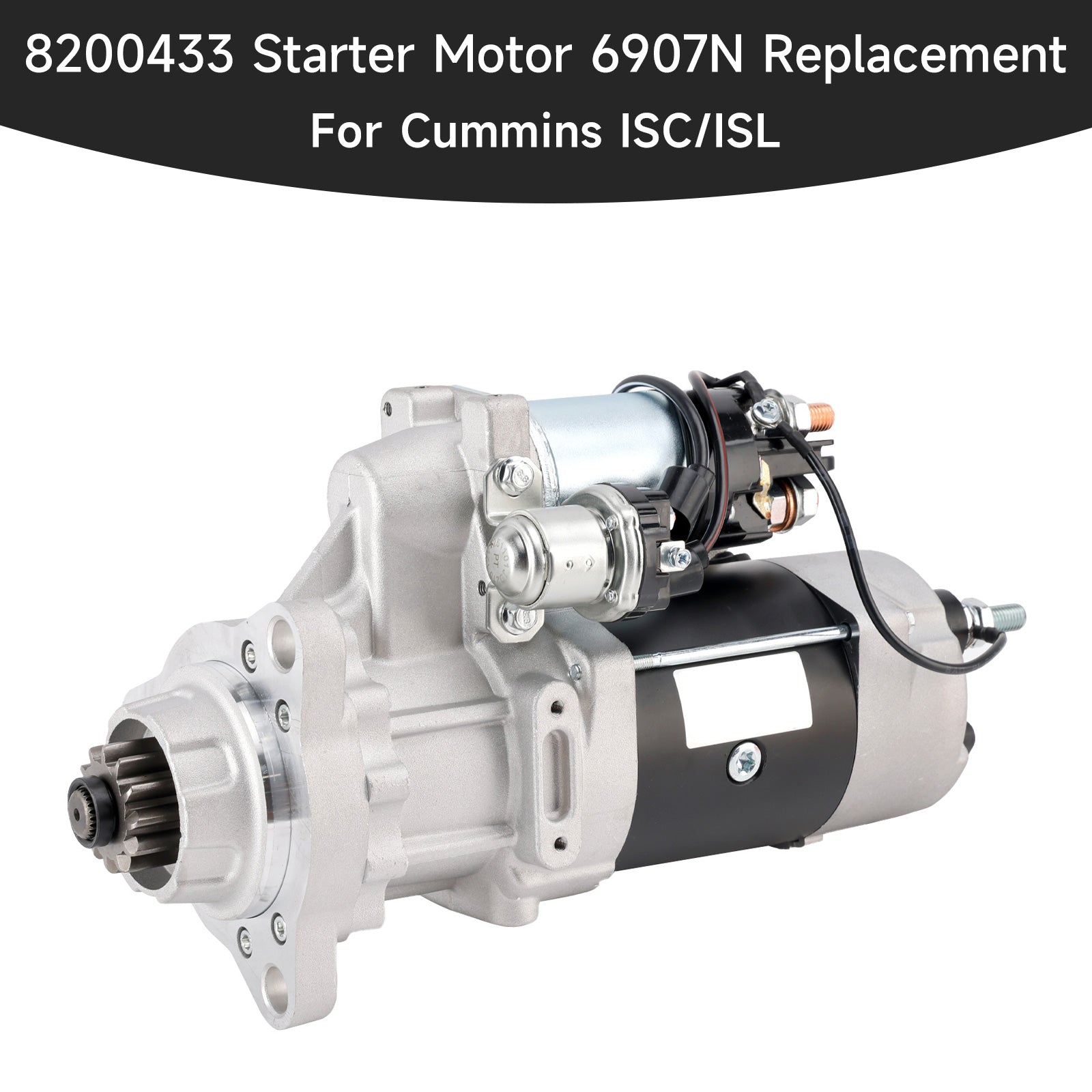 8200433 Starter 12V For Cummins 39MT Freightliner Peterbilt Trucks MBE4000