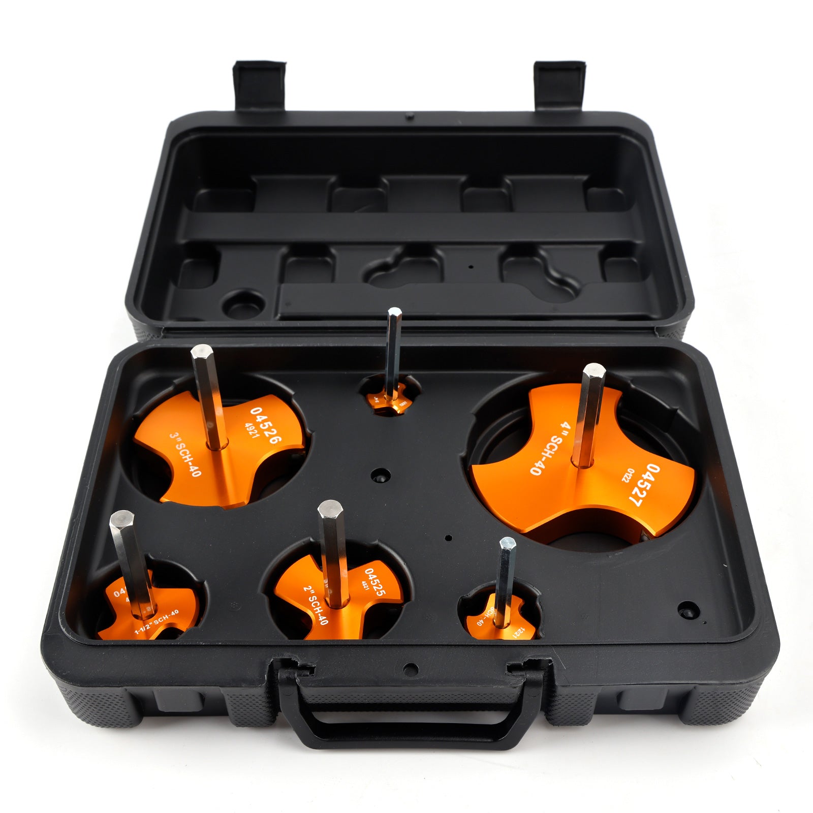 6 PCS Triple Blade PVC Pipe Reamer Kit Pipe Fitting Reamer Tool For Plumbing