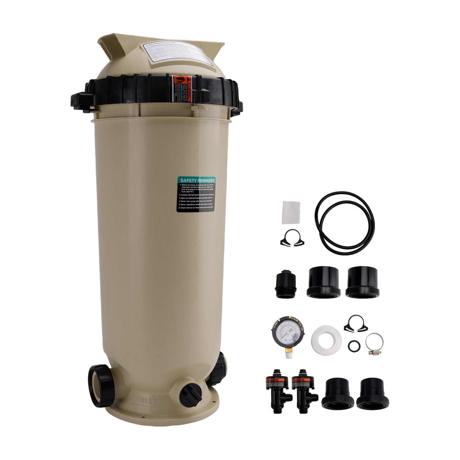 EC-160316 Cartridge Pool Filter Pump 100 GPM For Pentair Clean&Clear CC100 Pool