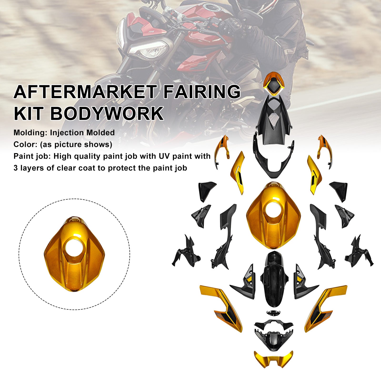 Injection Bodywork Fairing Kit for Street Triple 765 R/RS 2023-2025 01#