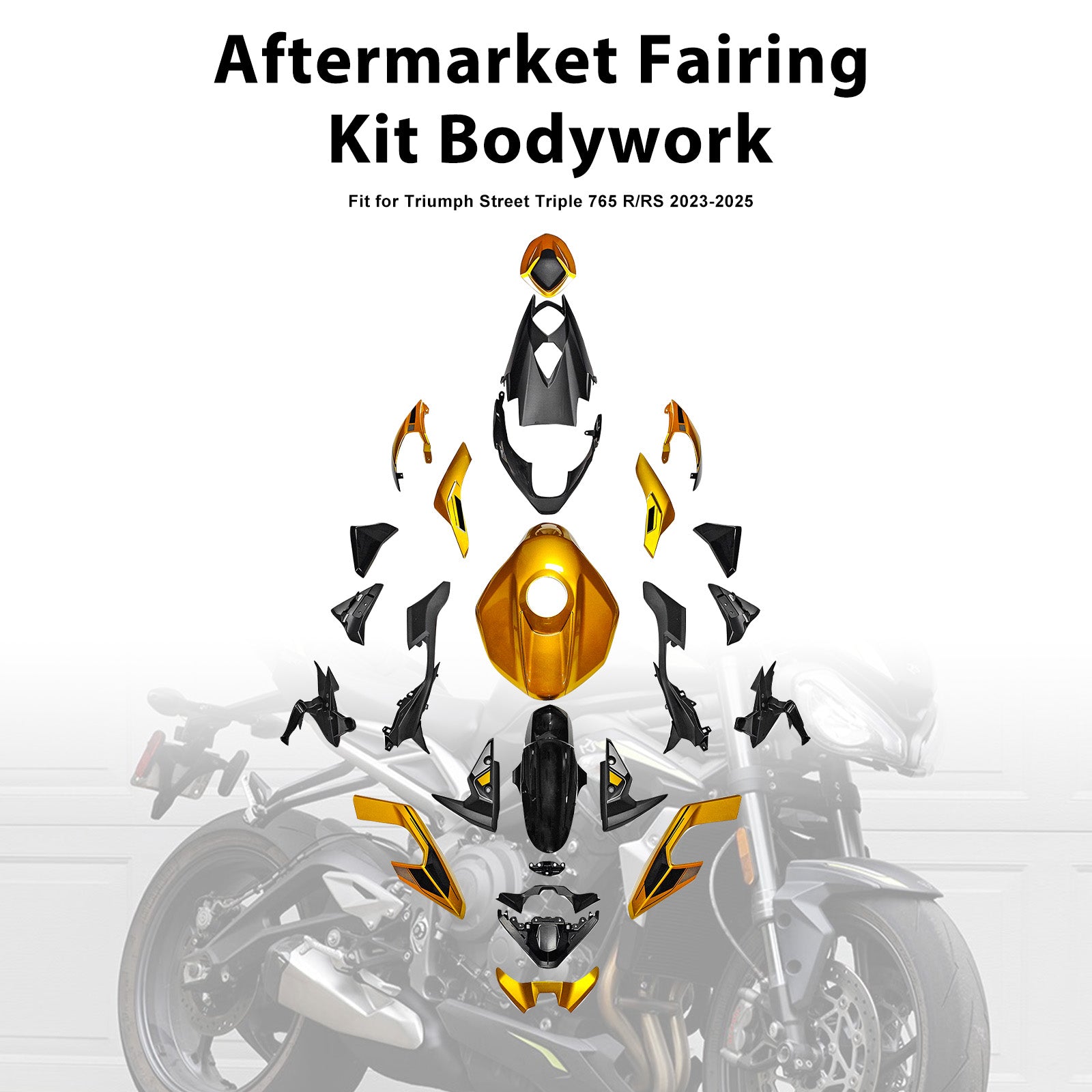 Injection Bodywork Fairing Kit for Street Triple 765 R/RS 2023-2025 01#