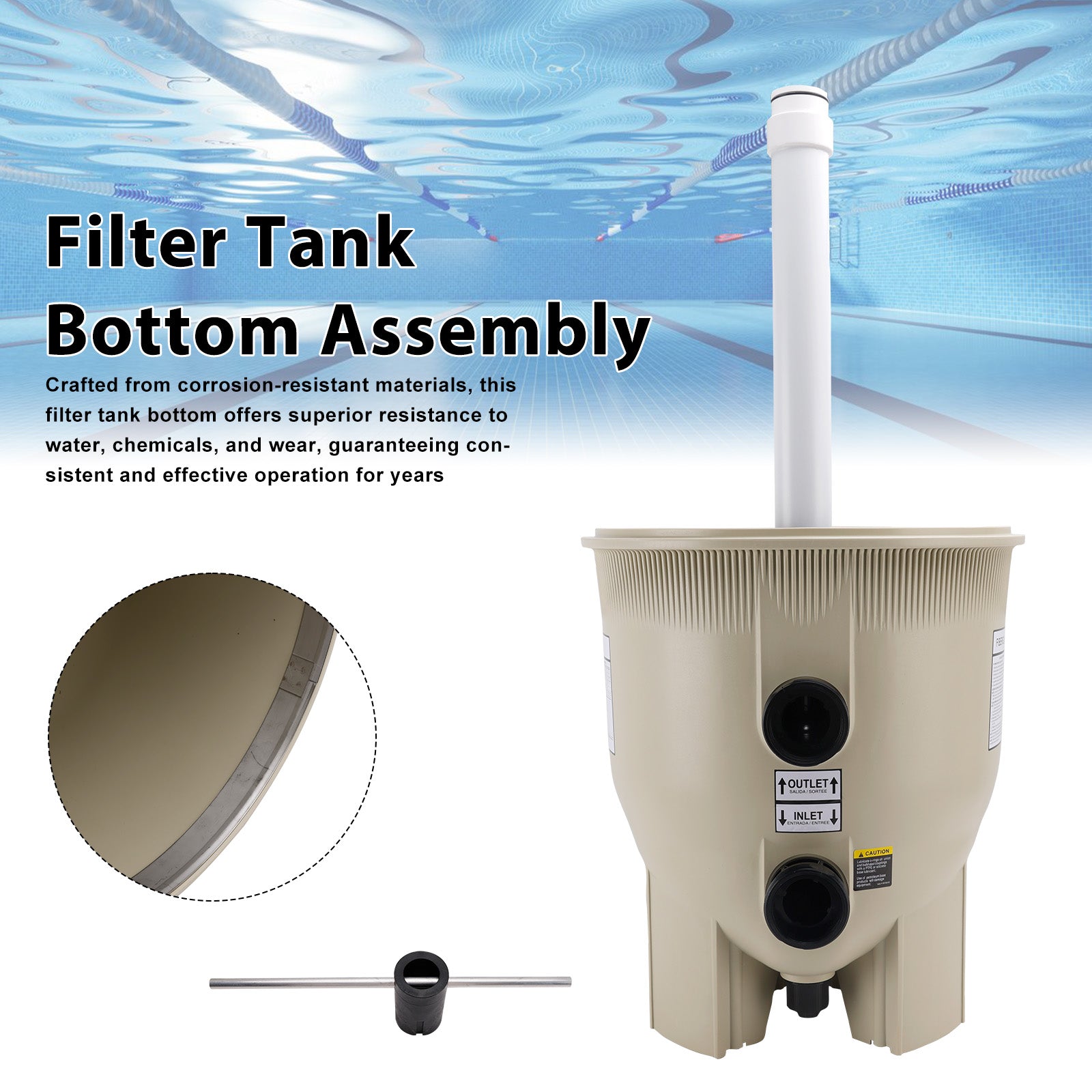 170018 Tank Bottom Assembly FNS Plus FNSP60 Pool DE Filter For Pentair