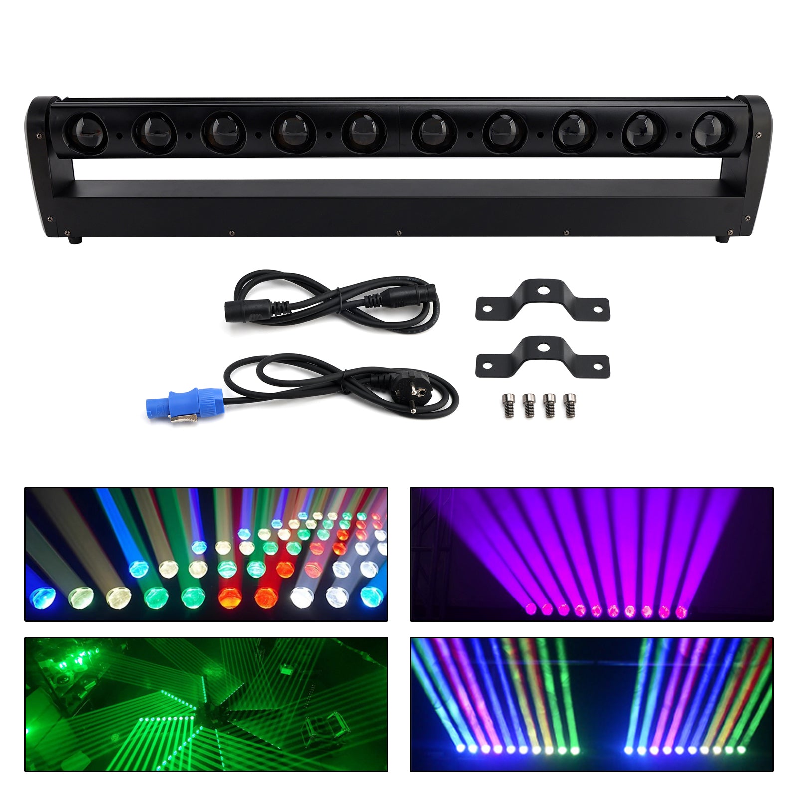 10X40W Moving Head Wallwasher RGBW LED Stage Light DMX Spotlights For Party