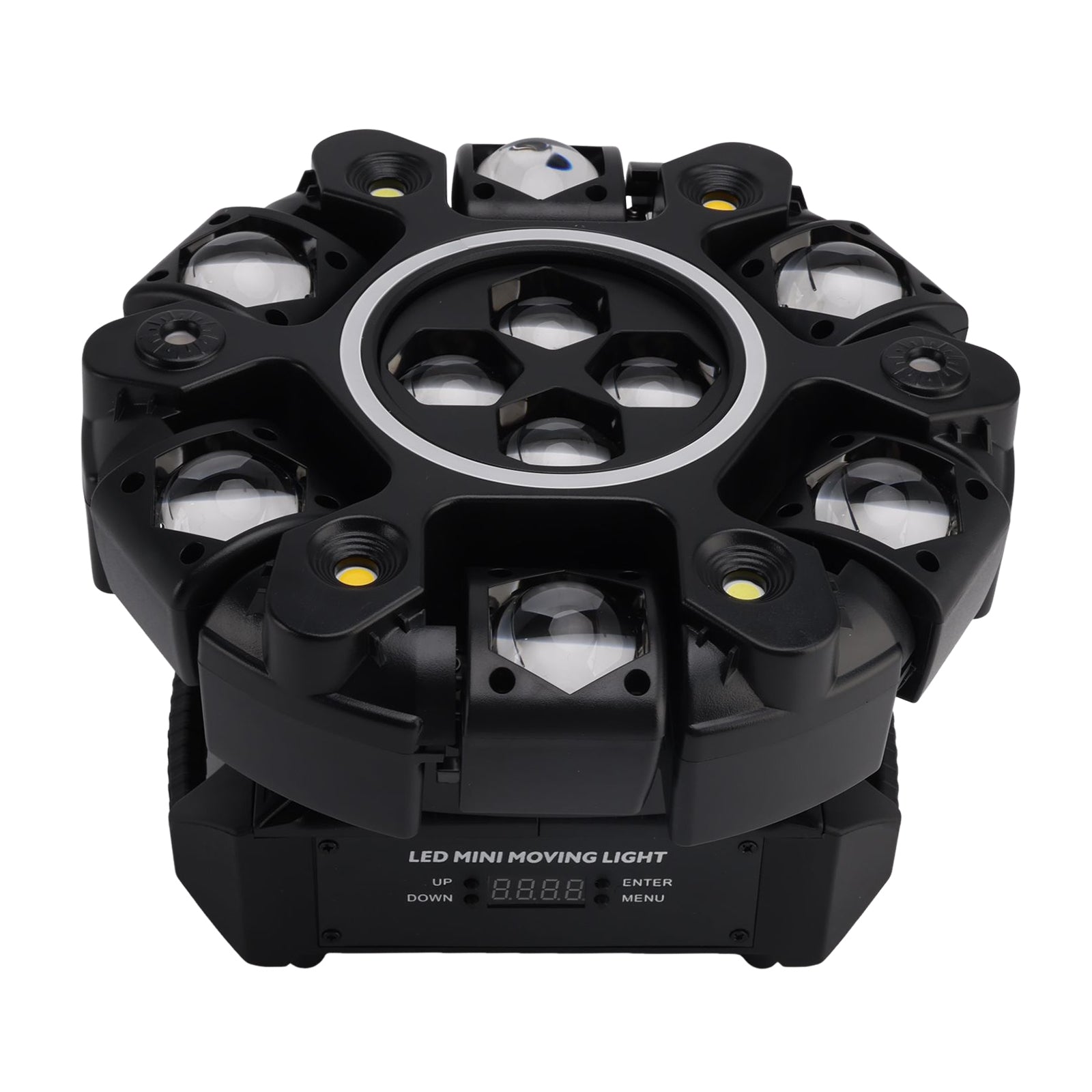 6 Arm Moving Head Stage Light Rgbw With 4 Honeycomb Beams DMX Control For Party