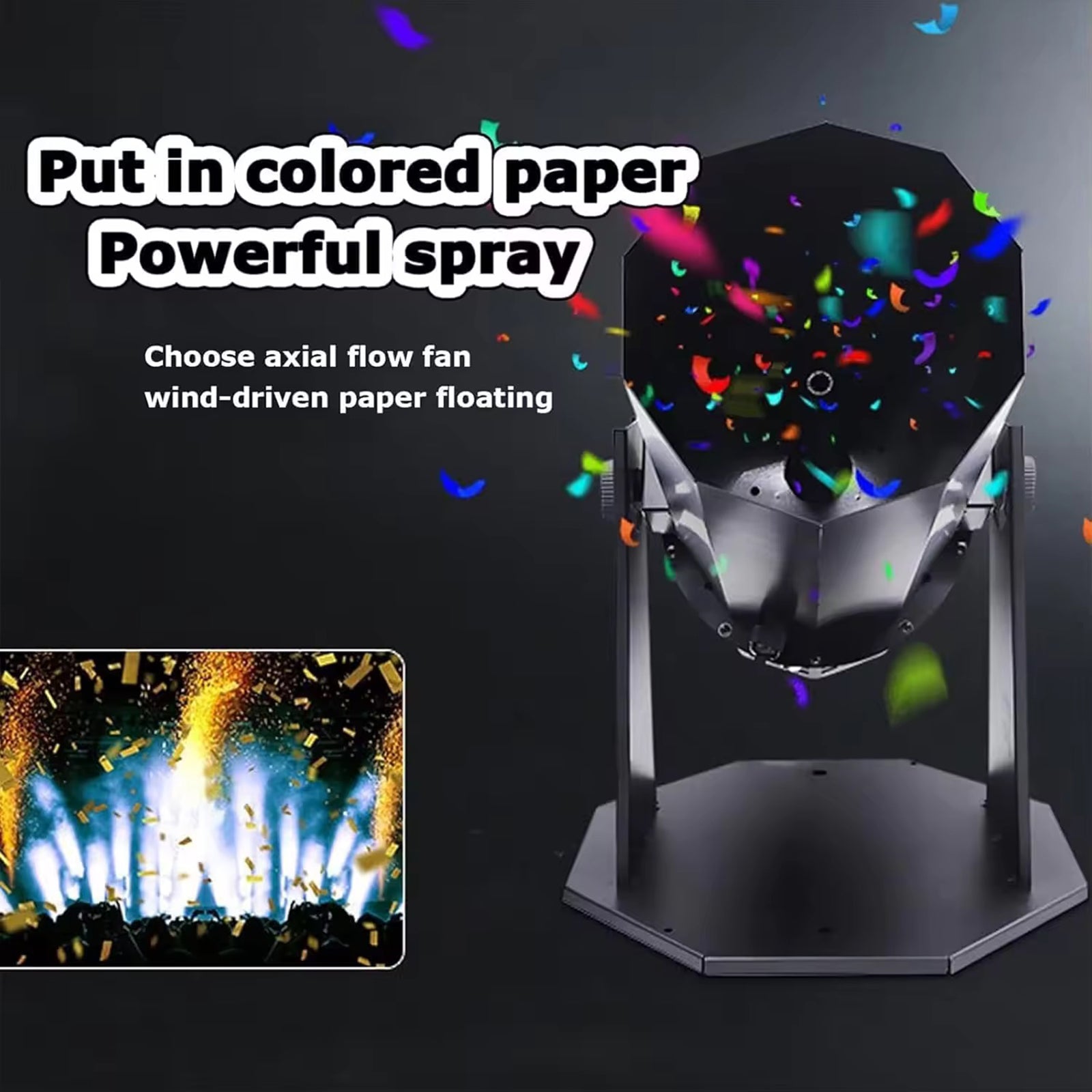 Electric Confetti Machine Confetti Cannon With Remote For DJ Party Stage Show
