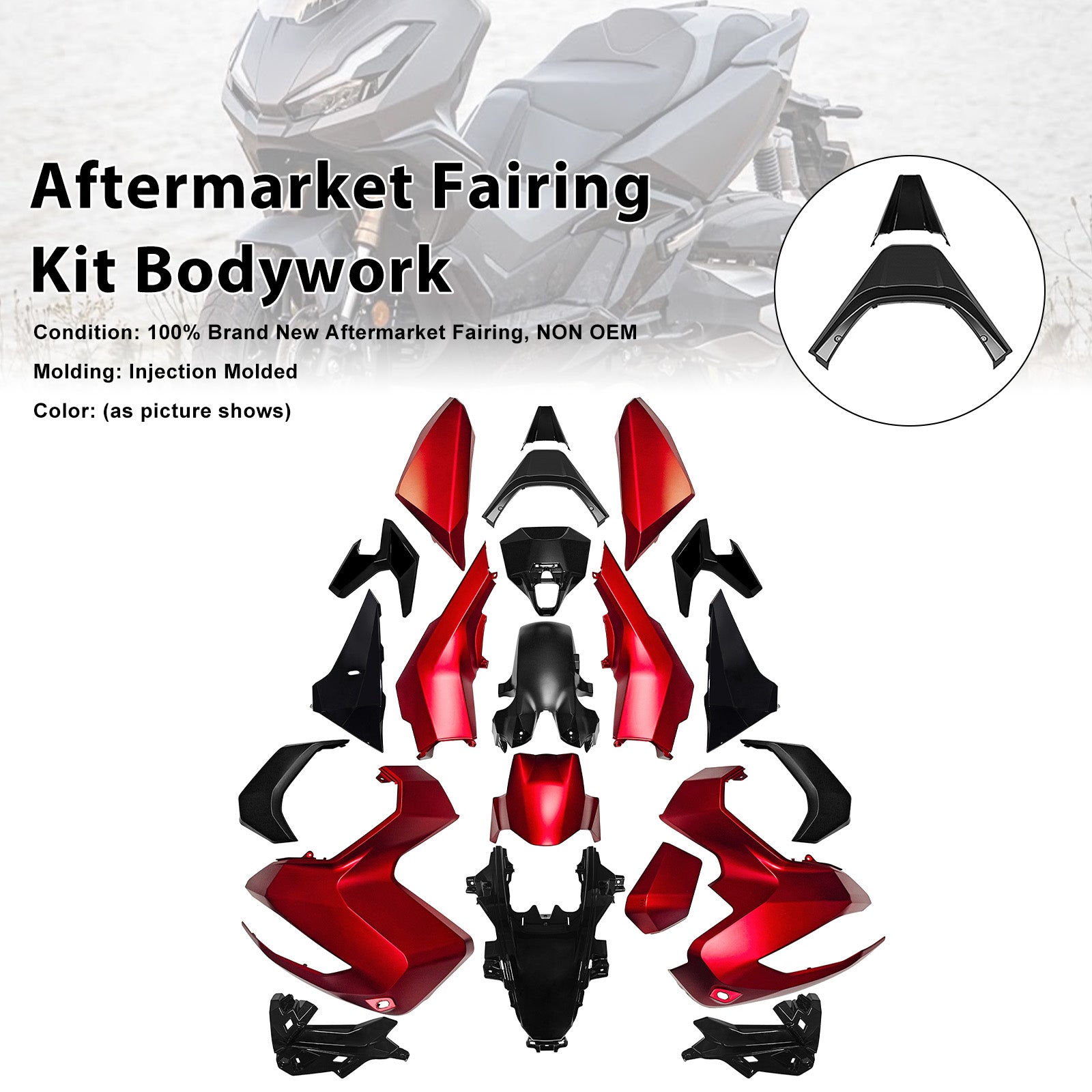 Injection ABS Plastic Bodywork Fairing Kit for 2022-2026 Honda ADV350 8 Colors
