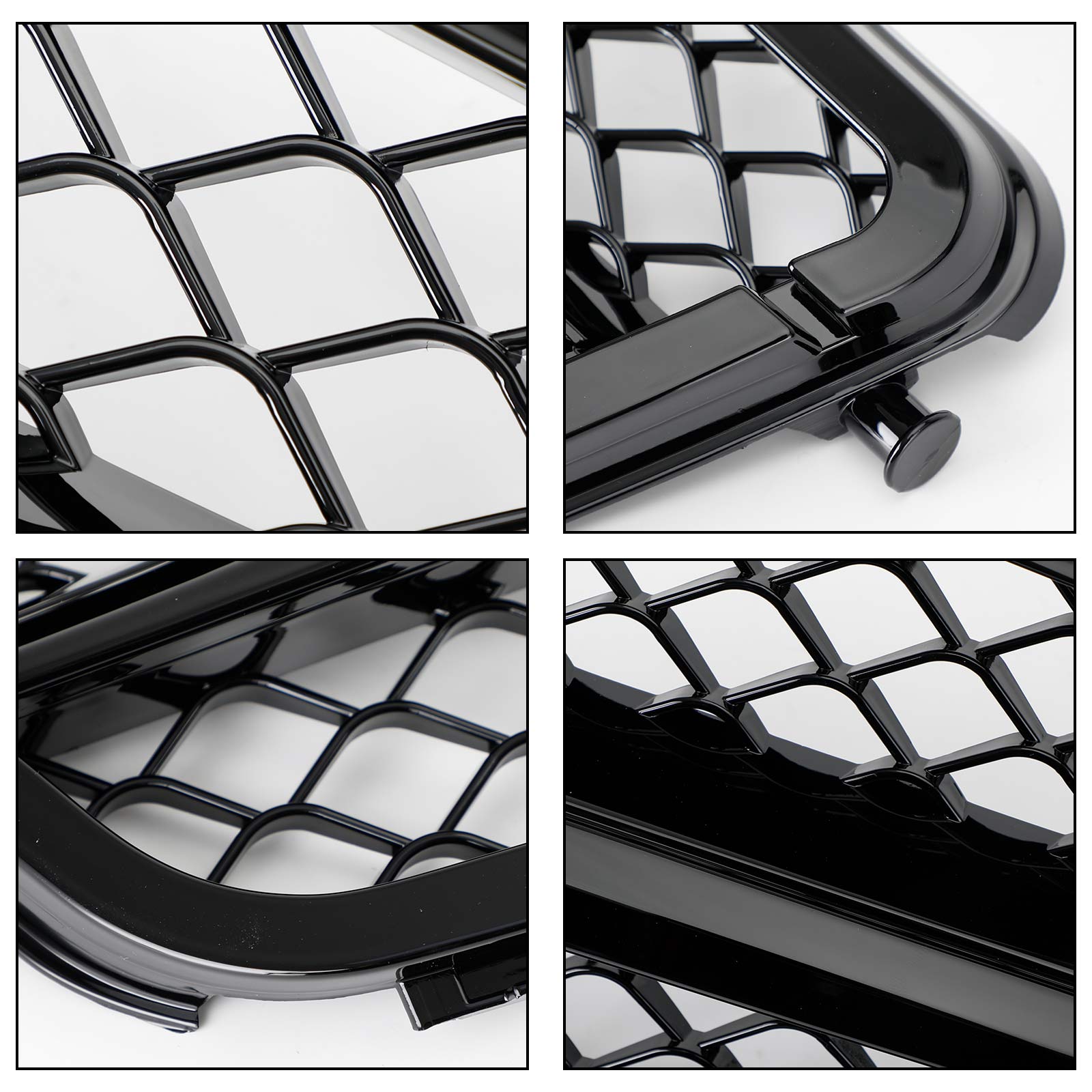 W204 C-Class 2008-2014 Benz Front Bumper Grill Replacement Grille Black Radiator Generic