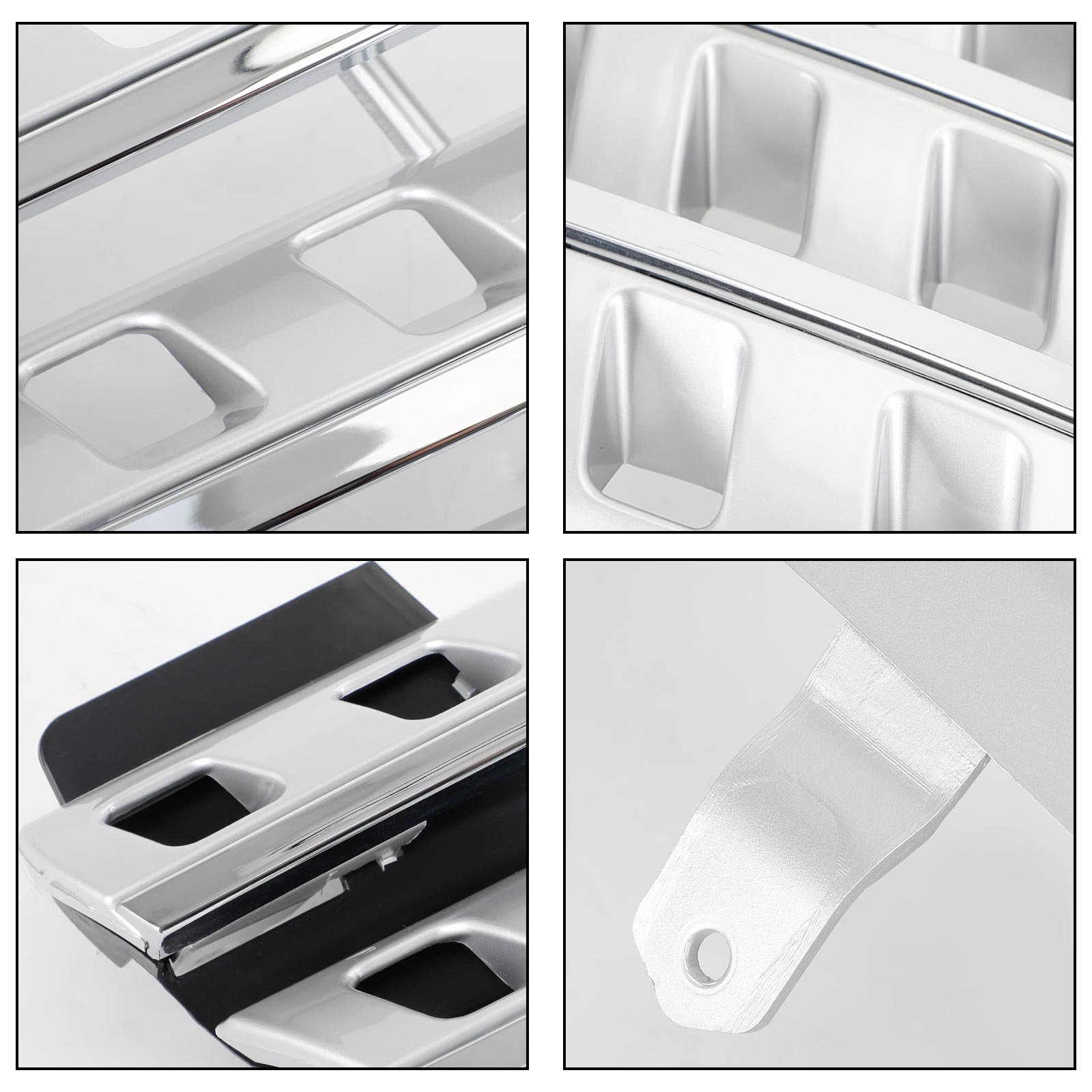 Mercedes Benz W164 2005-2008 ML Clase M Parrilla delantera con aletas cromadas