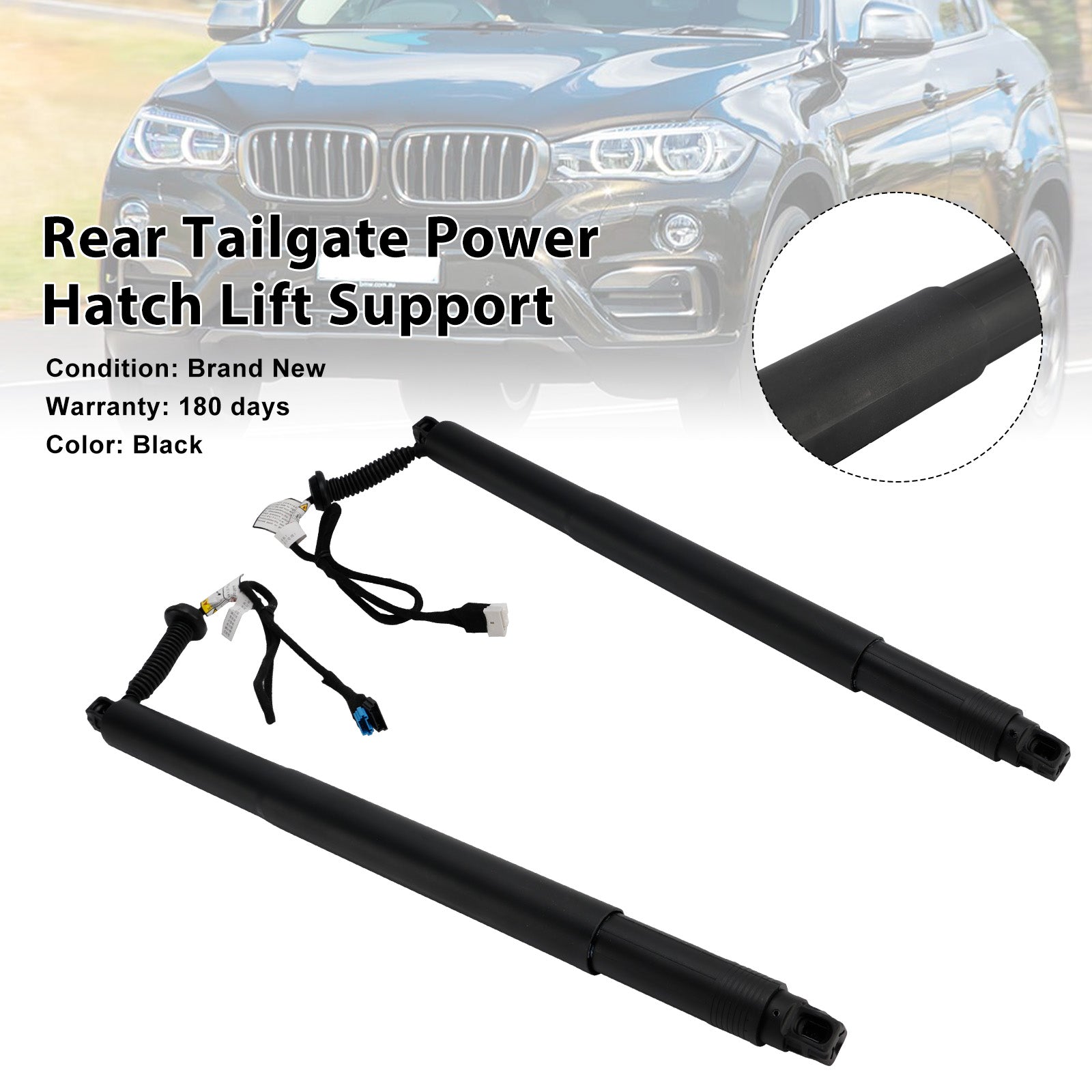 2014-2019 BMW X6 F16 F86 SUV M 4395ccm 575HP 423KW (Petrol) 2PCS Tailgate Power Lift Support 51247434043 51247434044