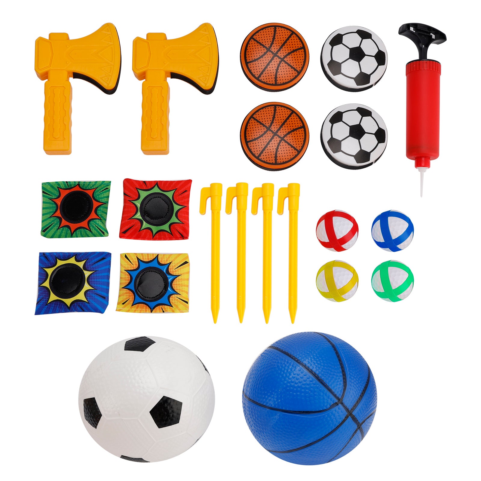 4In1 Multifunctional Game Target Set Play Football,Basketball,Bean Bag,Fly Ball