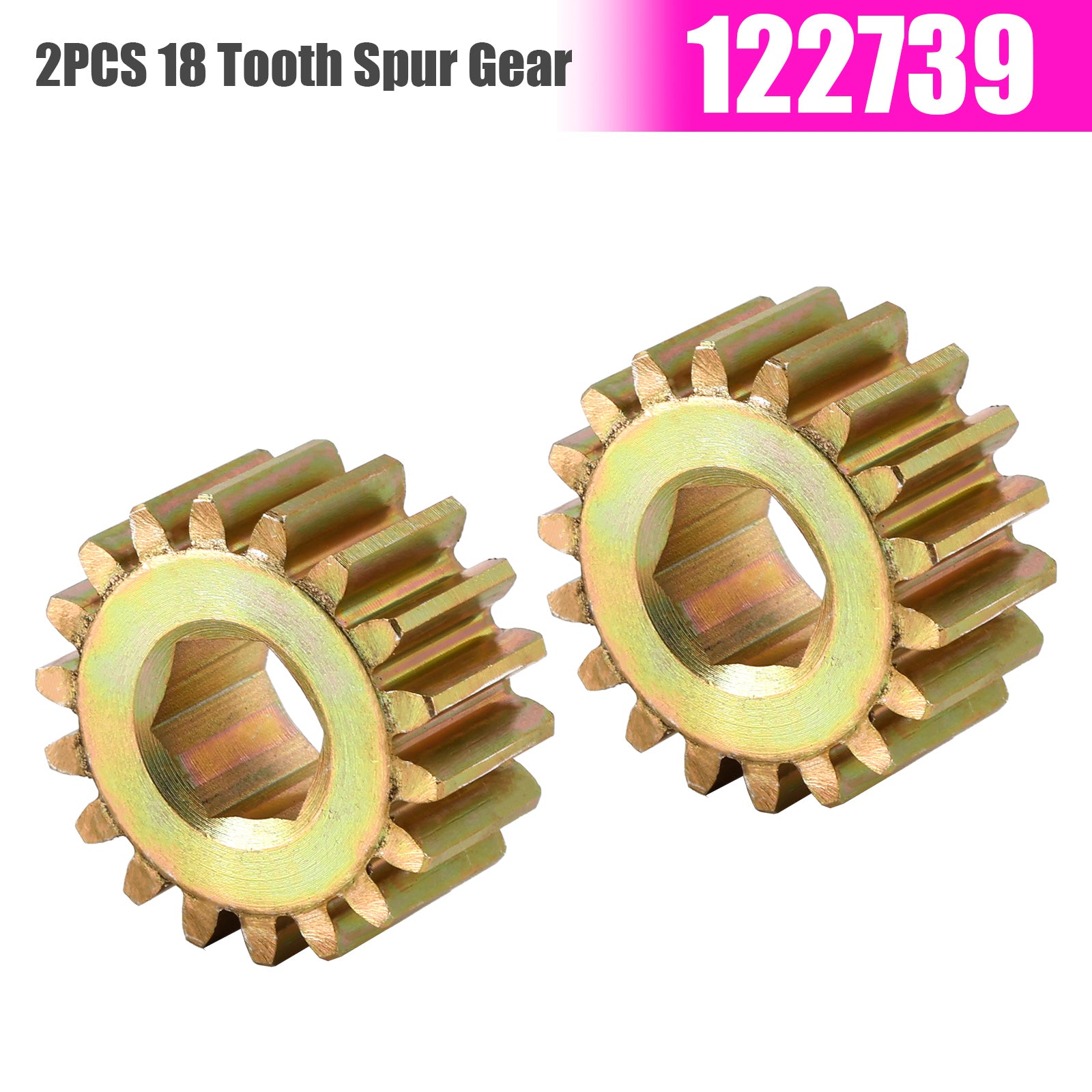 2PCS 122739 18 Tooth Spur Gear 12 DP/14.5 PA for Lippert RV Slide Out