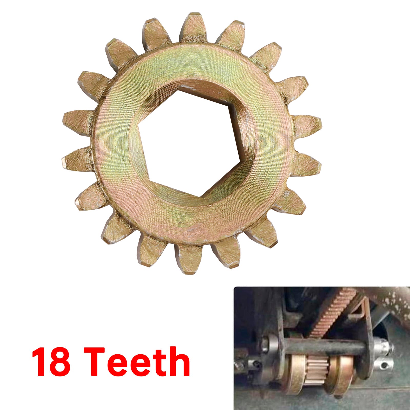 2PCS 122739 18 Tooth Spur Gear 12 DP/14.5 PA for Lippert RV Slide Out