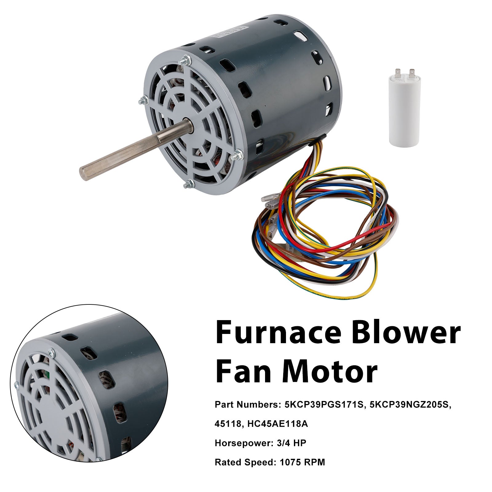 5KCP39PGS171S Furnace Blower Motor 5KCP39NGZ205S Fan Motor for GE Carrier Genteq