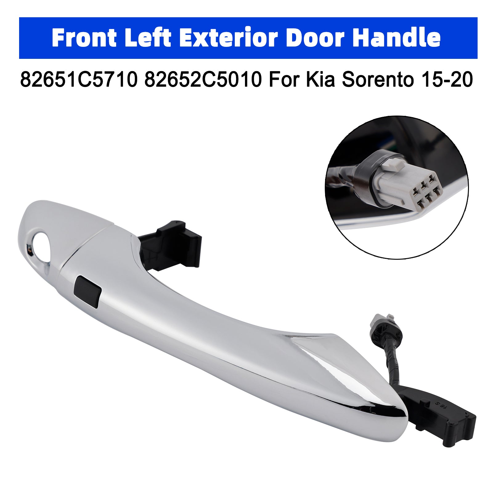 Front Left Exterior Door Handle With Holes 82651C5710 For Kia Sorento 15-20