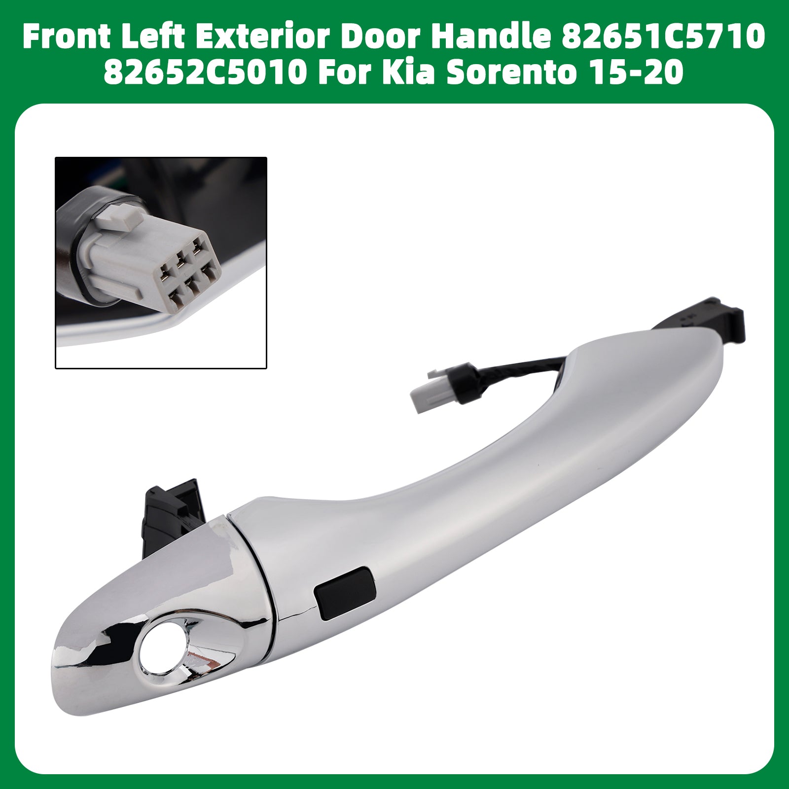 Front Left Exterior Door Handle With Holes 82651C5710 For Kia Sorento 15-20