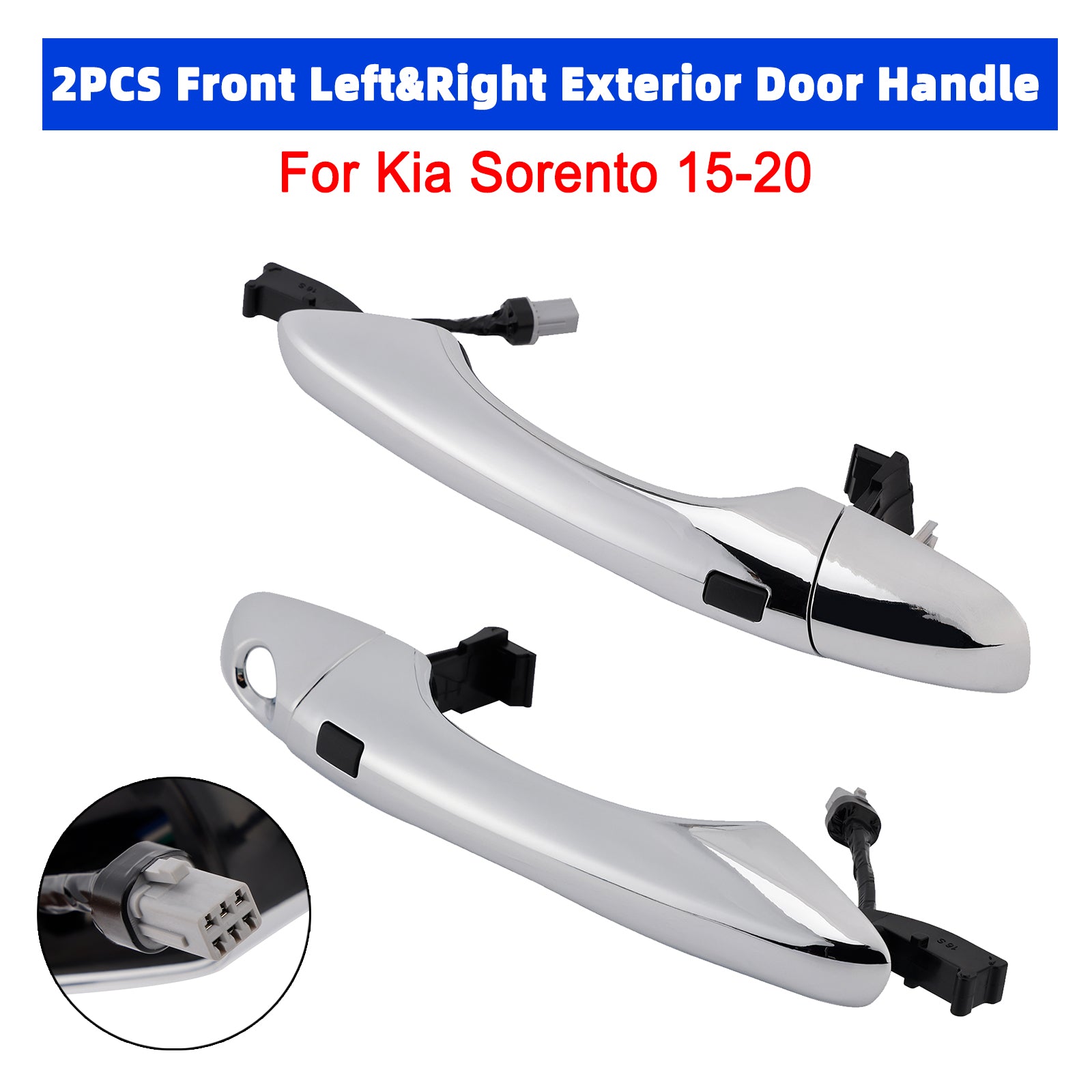 2PCS Front Left&Right Exterior Door Handle For Kia Sorento 2015-2020
