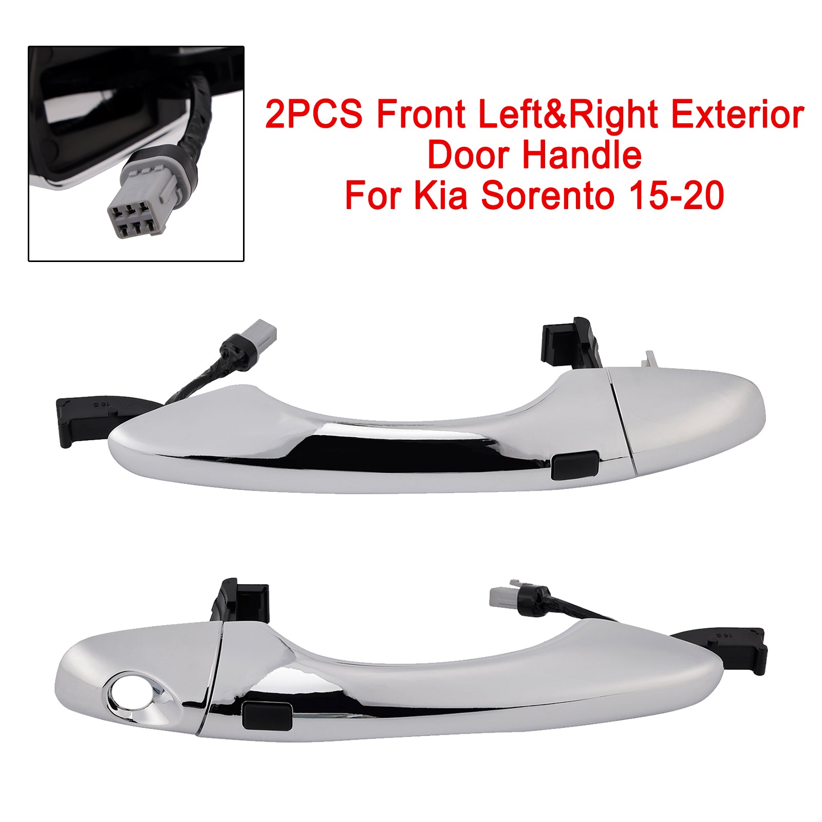 2PCS Front Left&Right Exterior Door Handle For Kia Sorento 2015-2020