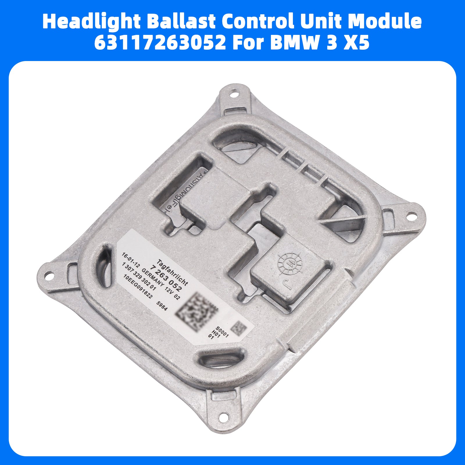 Headlight Ballast Control Unit Module 63117263052 For BMW 3 X5