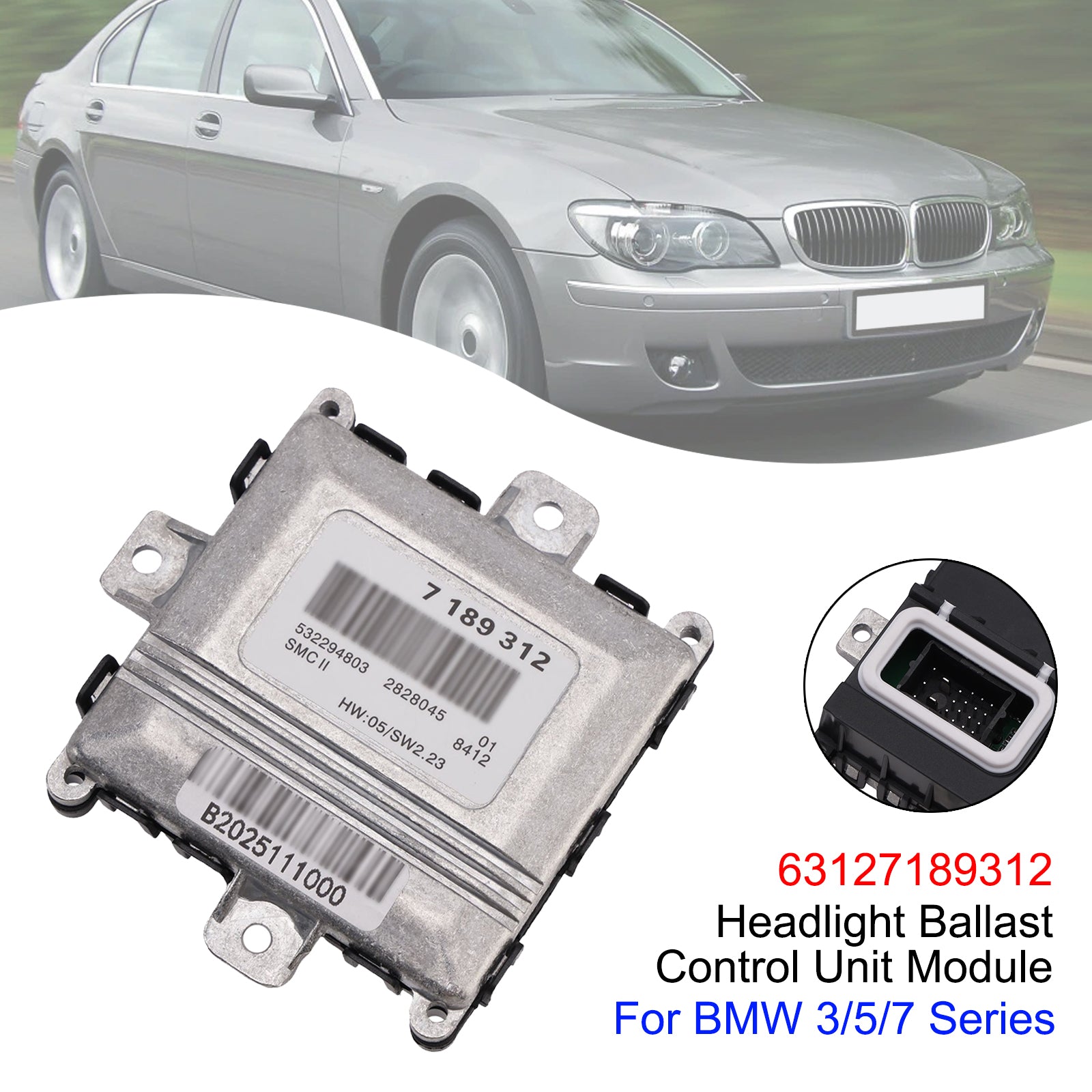 Headlight Ballast Control Unit Module 63127189312 For BMW 3/5/7 Series