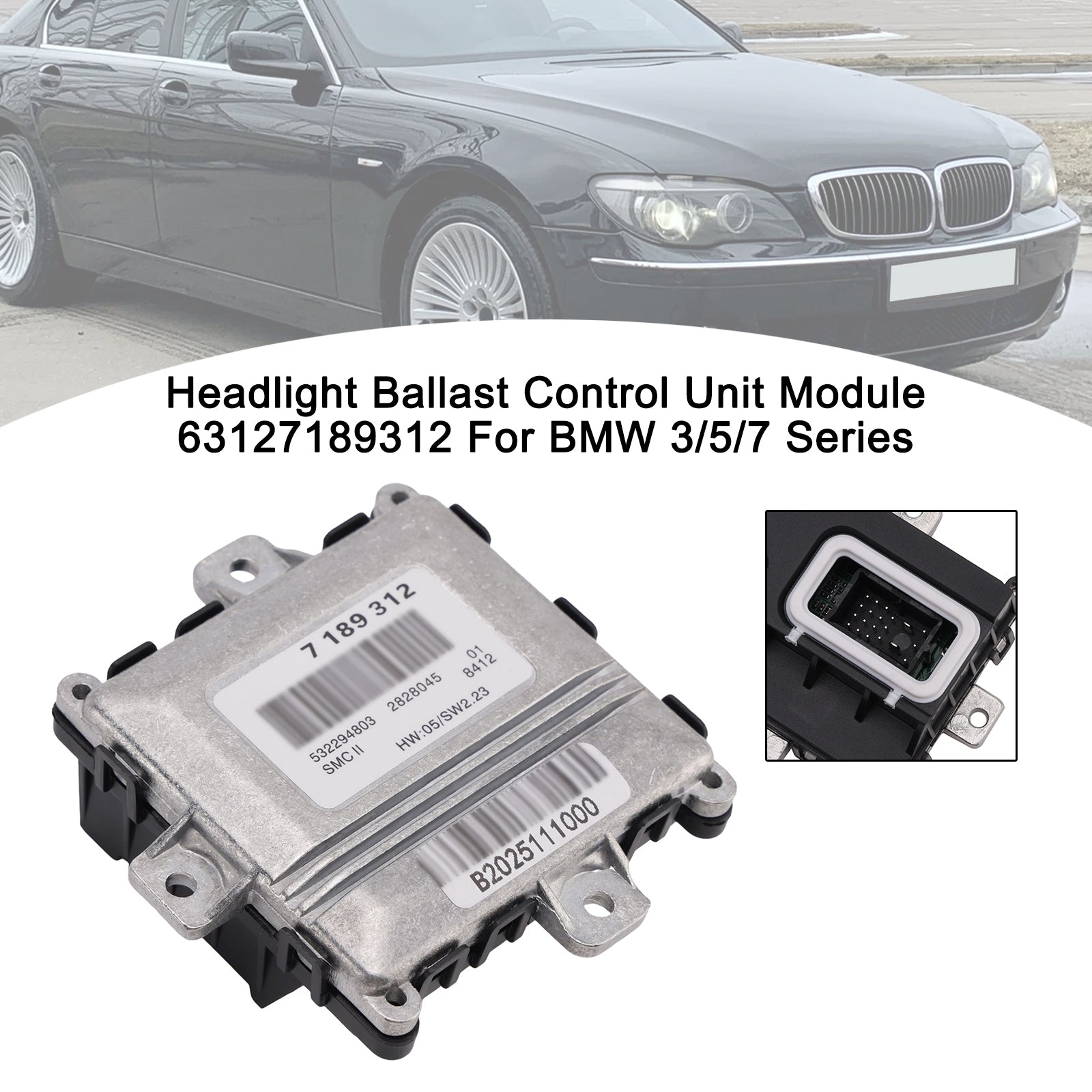 Headlight Ballast Control Unit Module 63127189312 For BMW 3/5/7 Series