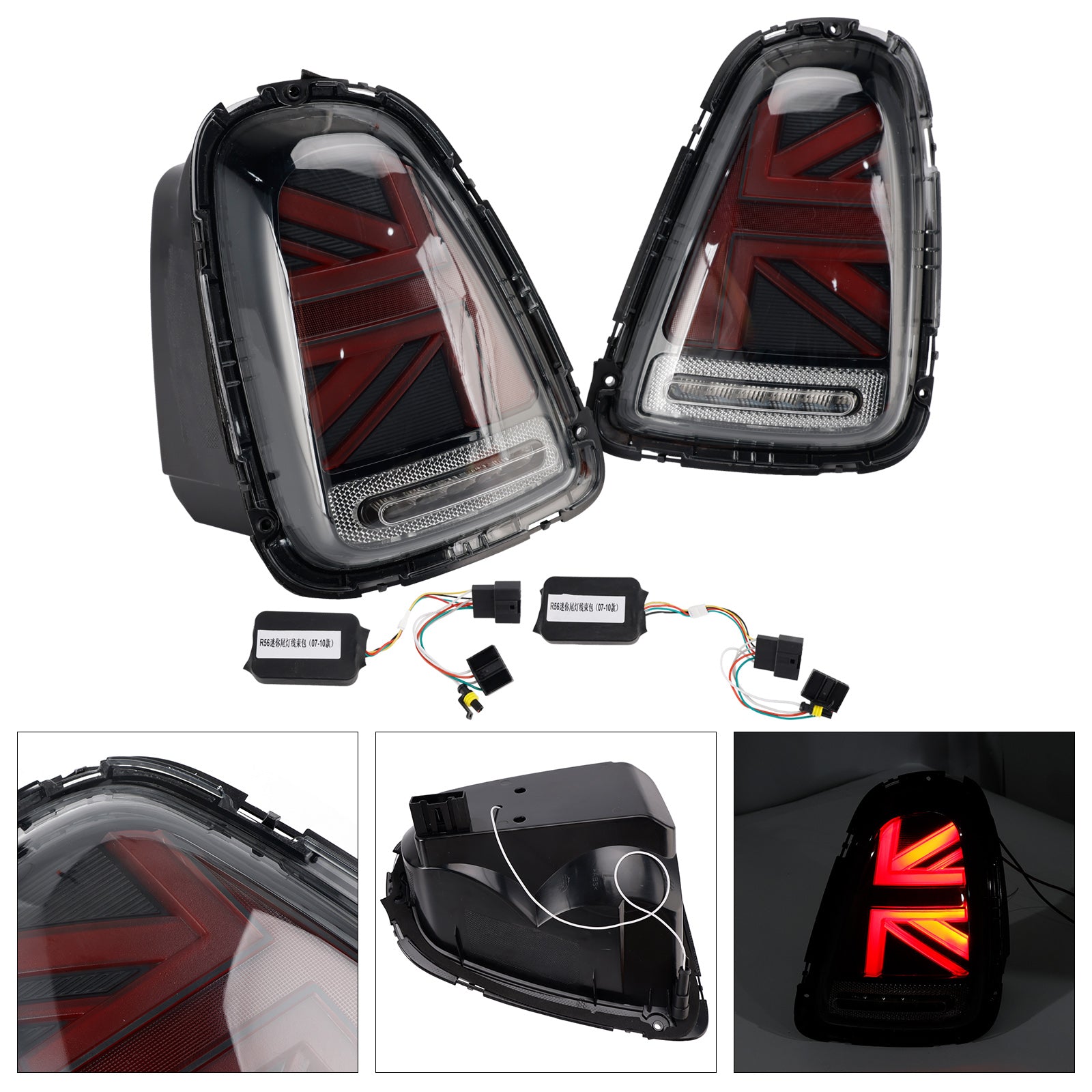 L&R Led Tail Lights Lamps For Bmw Mini R56 R57 R58 R59 Cooper S 2007-2015 Smoked