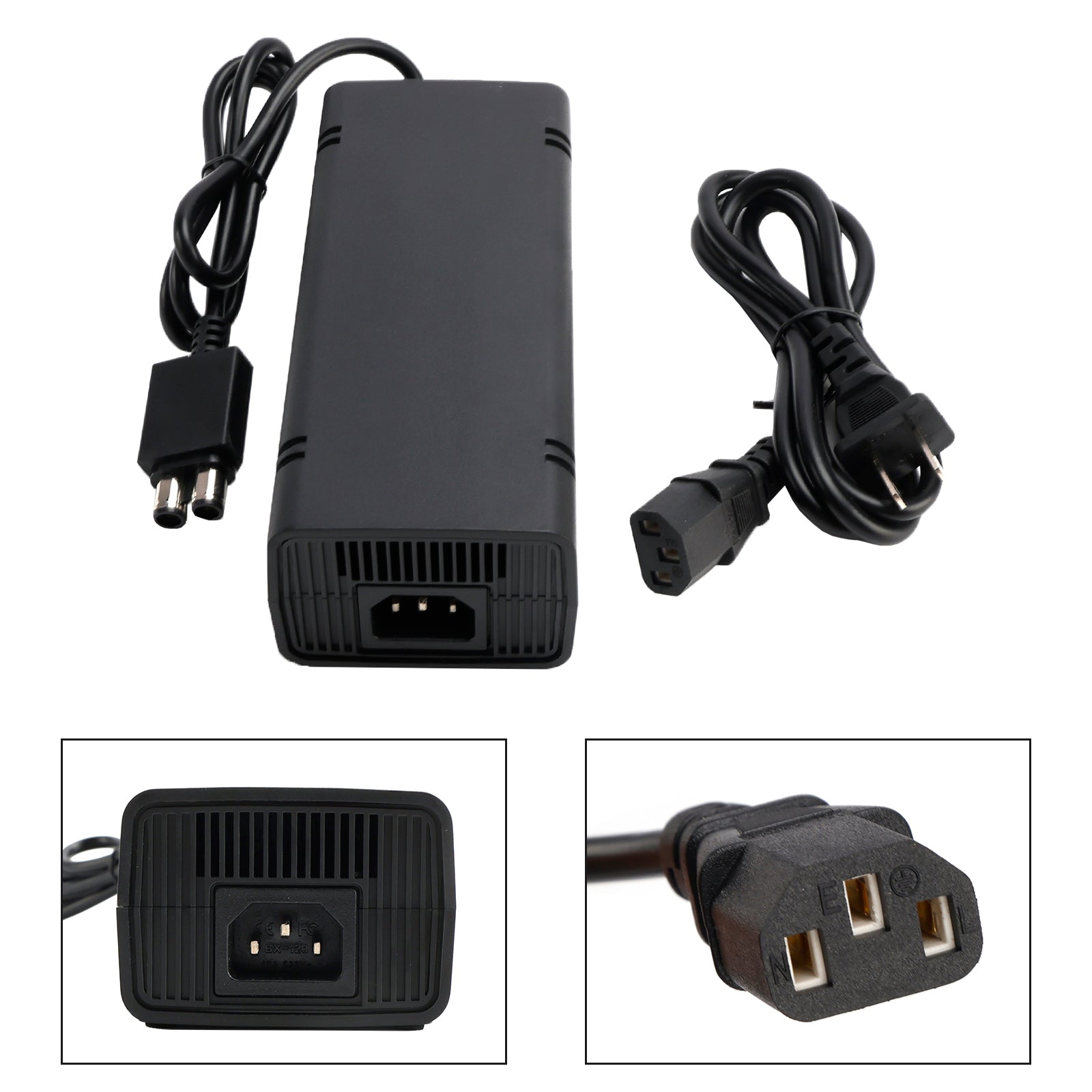 AC Adapter Brick Charger Power Supply Cord 115W Fit for Xbox 360 Slim US Plug