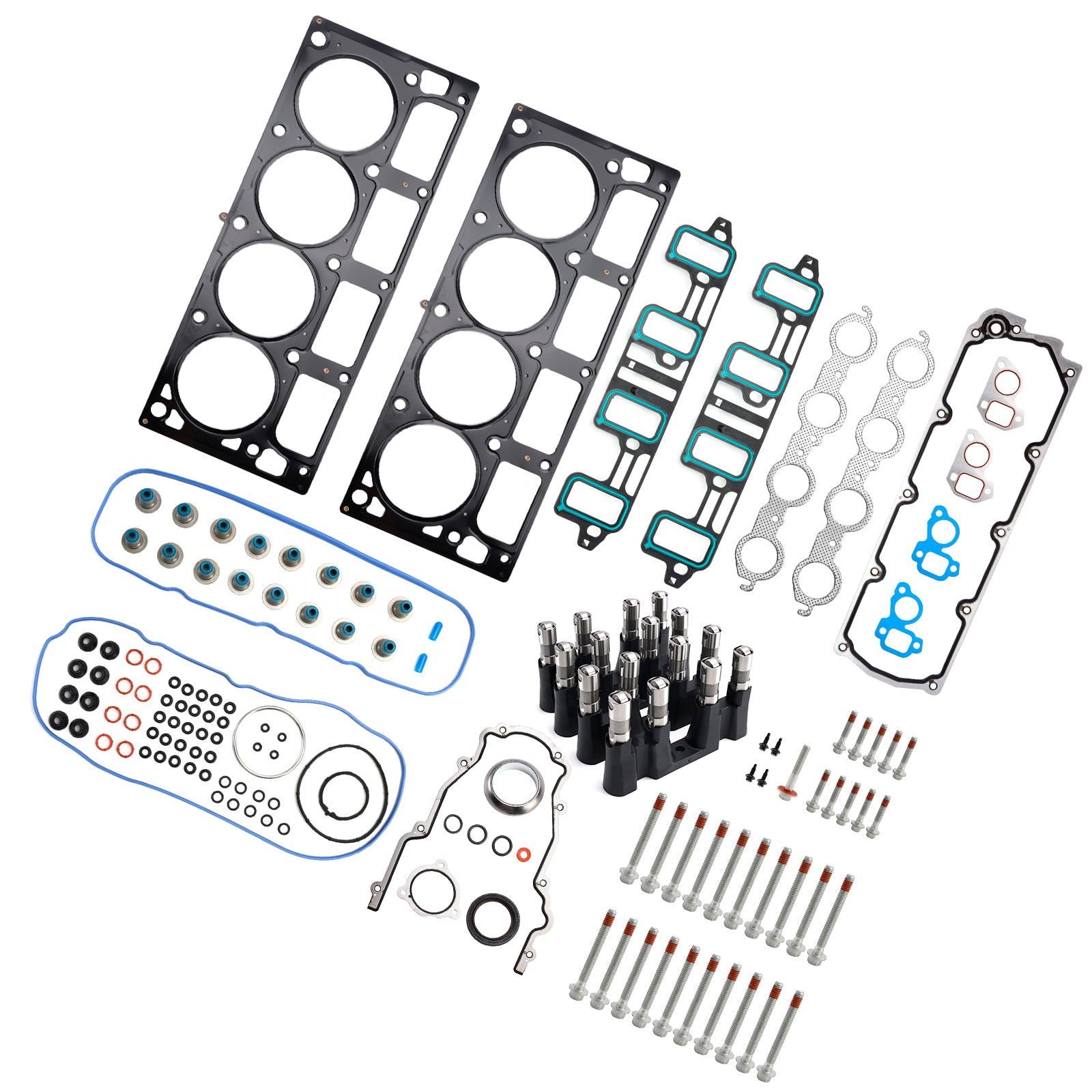 NON AFM Lifters Head Gasket Bolts Kit for Chevy Sierra 6.0L 6.2L V8 2007-16