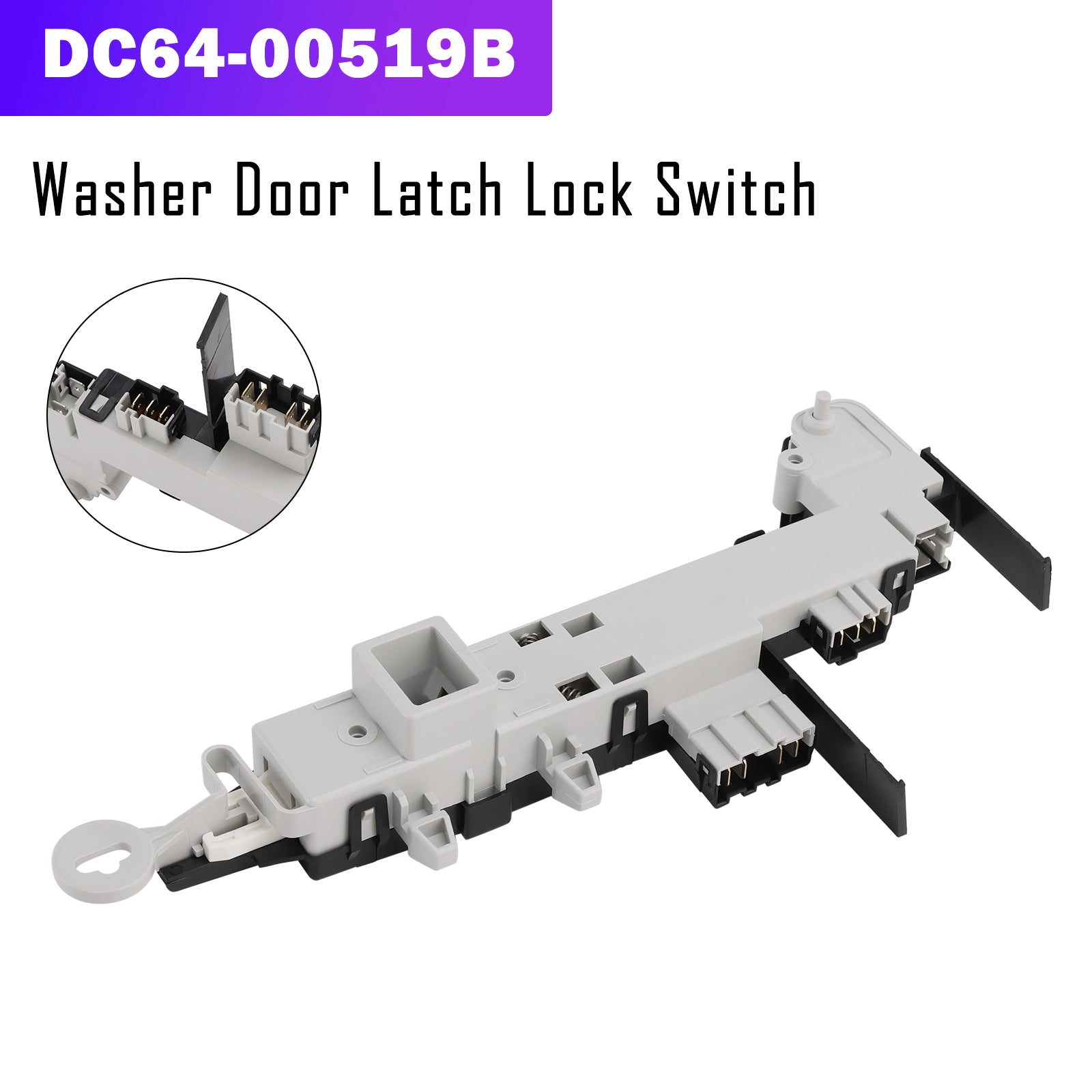 Washer Door Latch Lock Switch DC64-00519B Replace Parts For Samsung For Kenmore