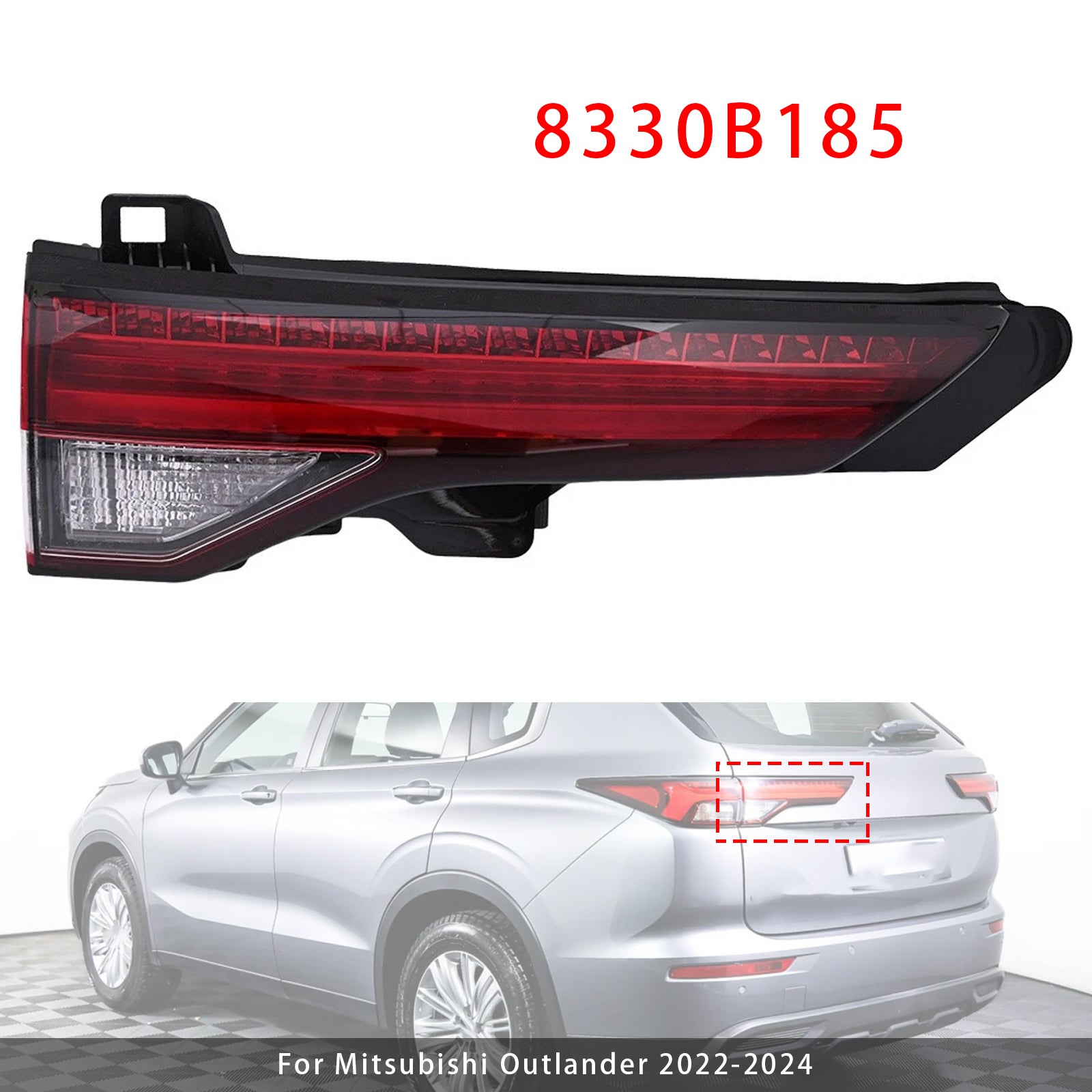 Left Inner Rear Brake Tail Light 8330B185 For Mitsubishi Outlander 2022-2024