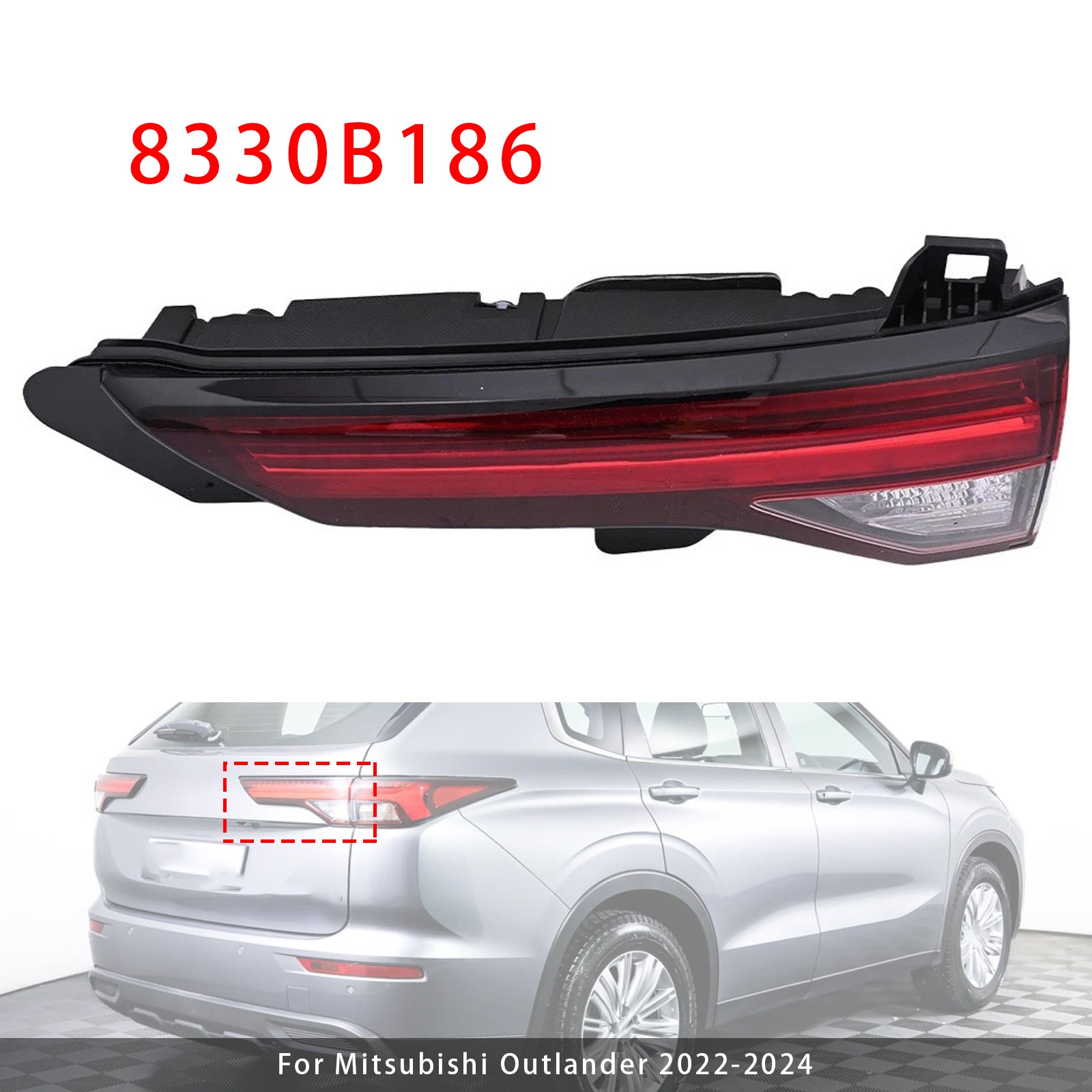 Right Inner Rear Brake Tail Light 8330B186 For Mitsubishi Outlander 2022-2024