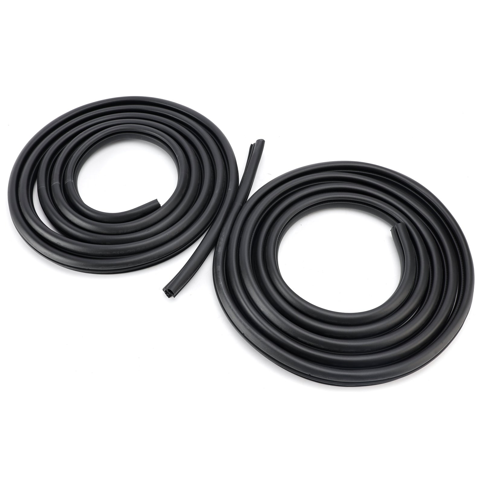 2Pcs Front/Rear Door Rubber Seal Weatherstrip For Hummer H2 2003-2009