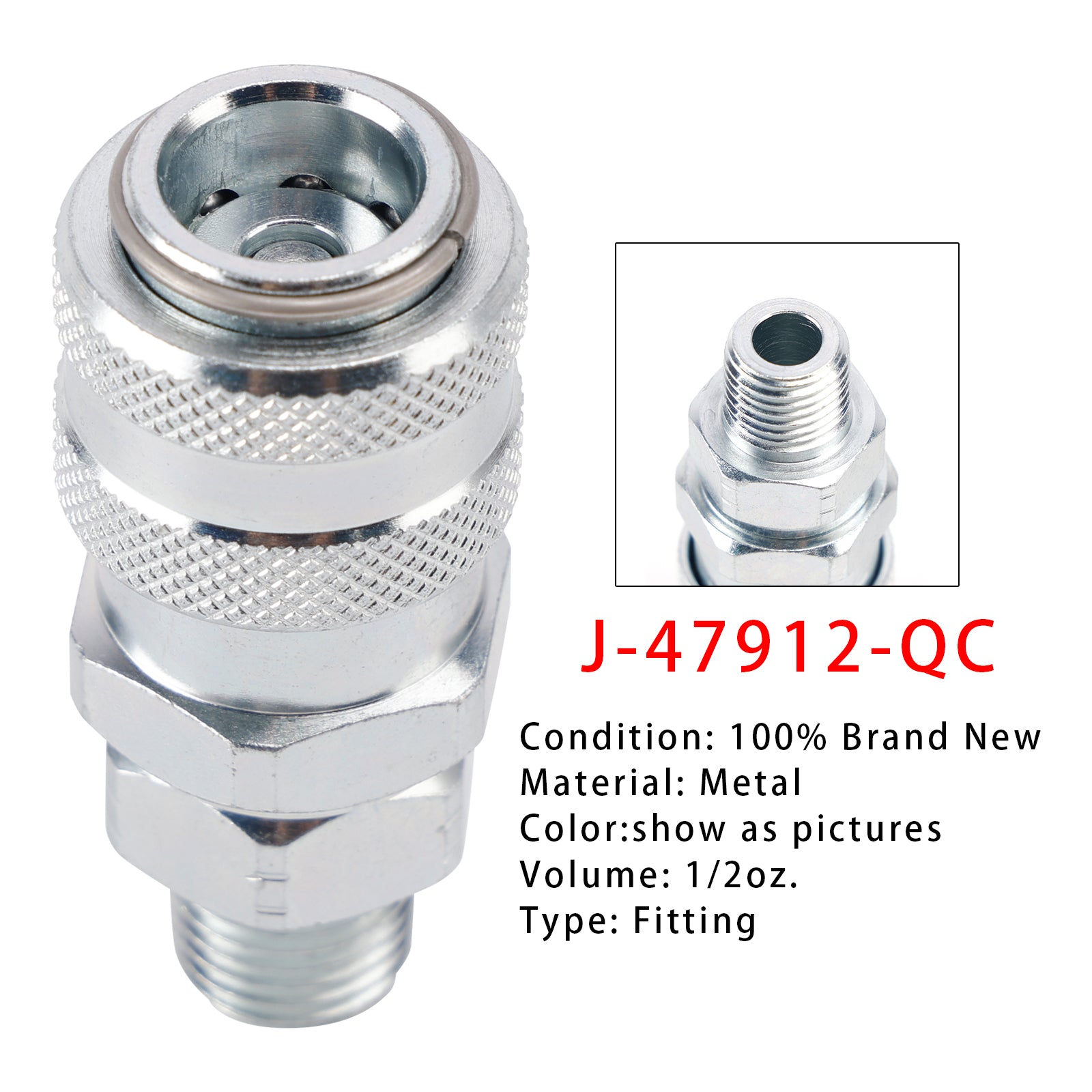 Fuel System Coupler Fitting J-47912-QC For Detroit S60 Cummins MBE900 MBE4000