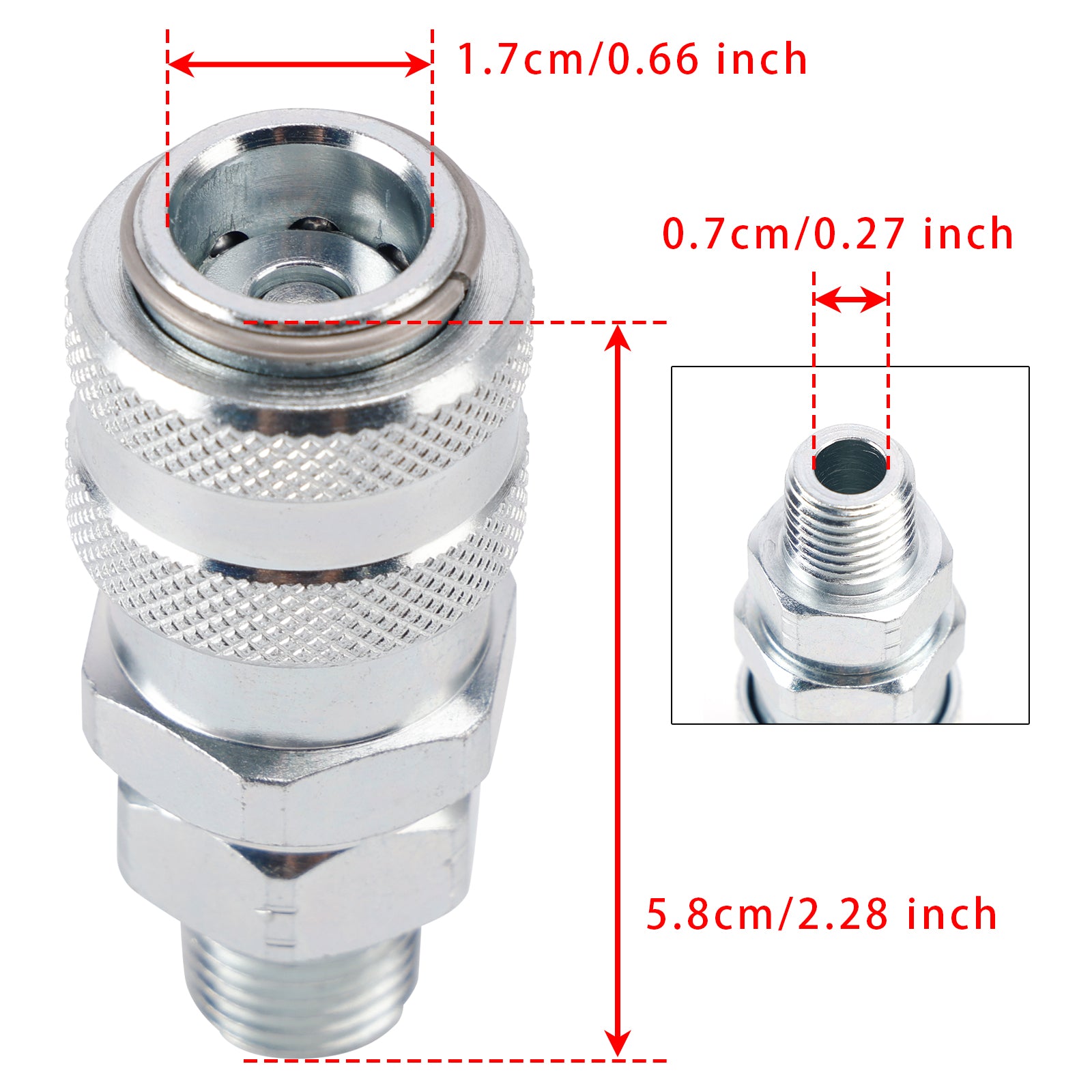 Fuel System Coupler Fitting J-47912-QC For Detroit S60 Cummins MBE900 MBE4000