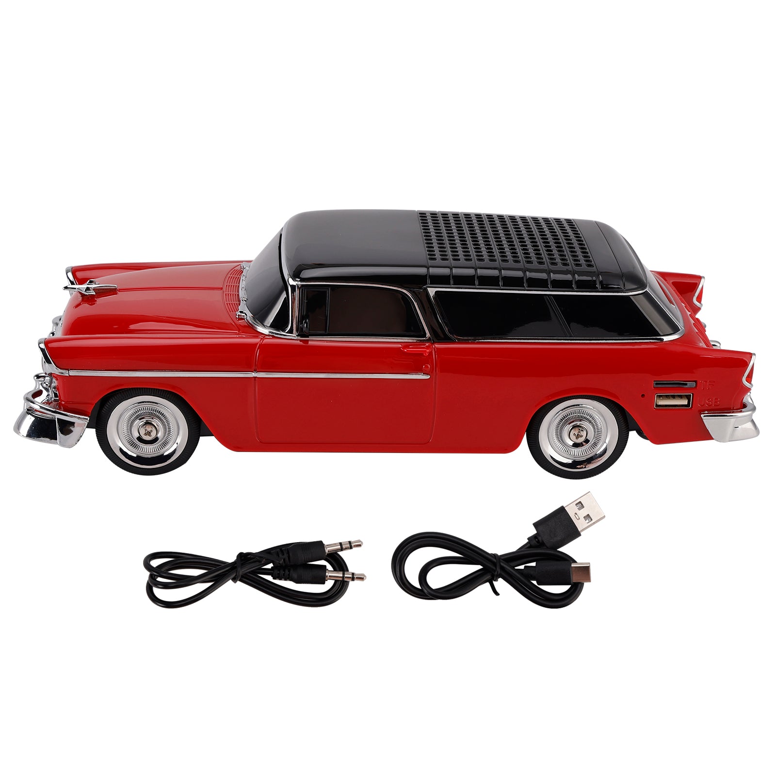 WS-1955 Bluetooth Replica Speaker Retro Speaker Car Design HD Sound TWS FM Radio