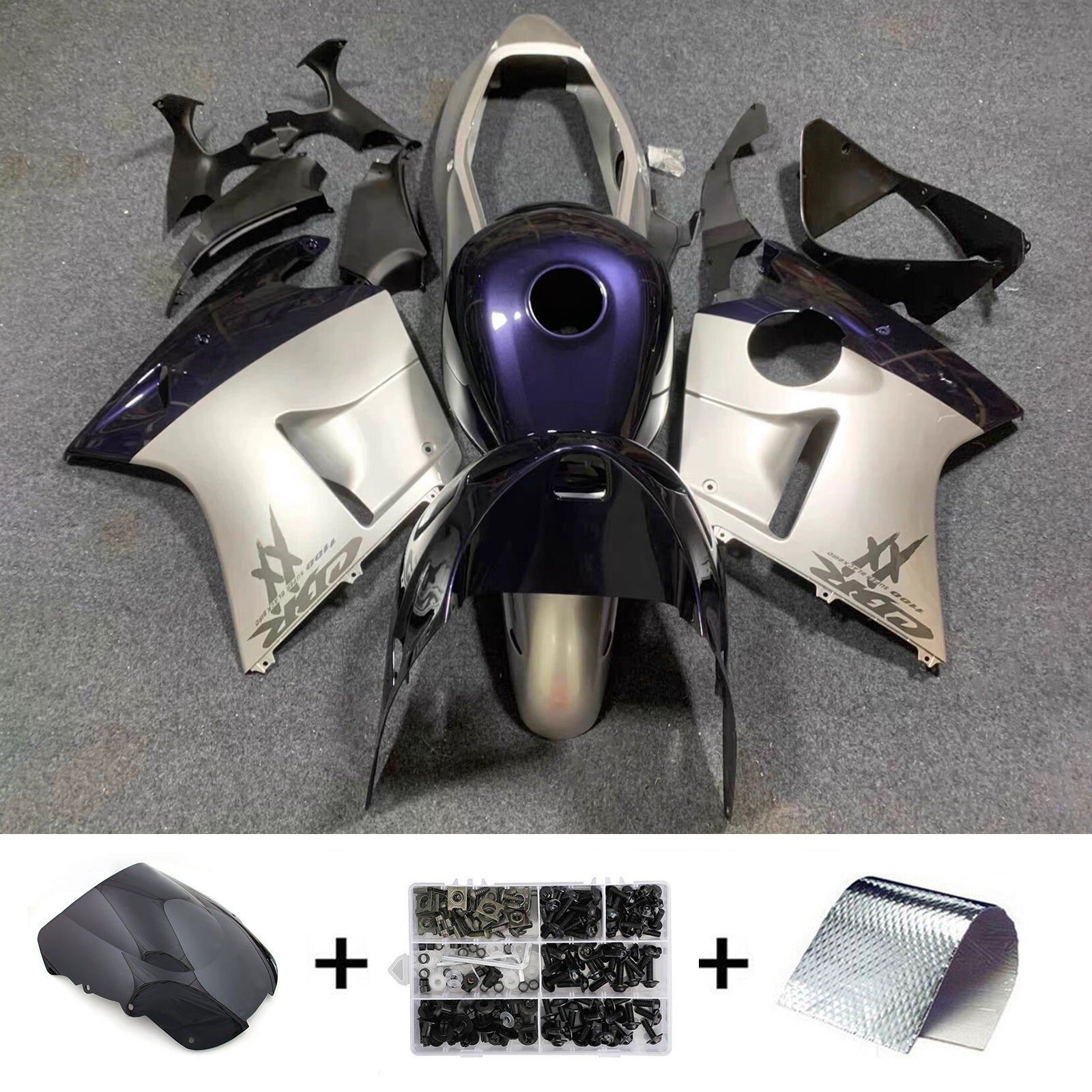 Injection Fairing Kit Bodywork ABS For Honda CBR1100XX SuperBlackBird 1996-2007