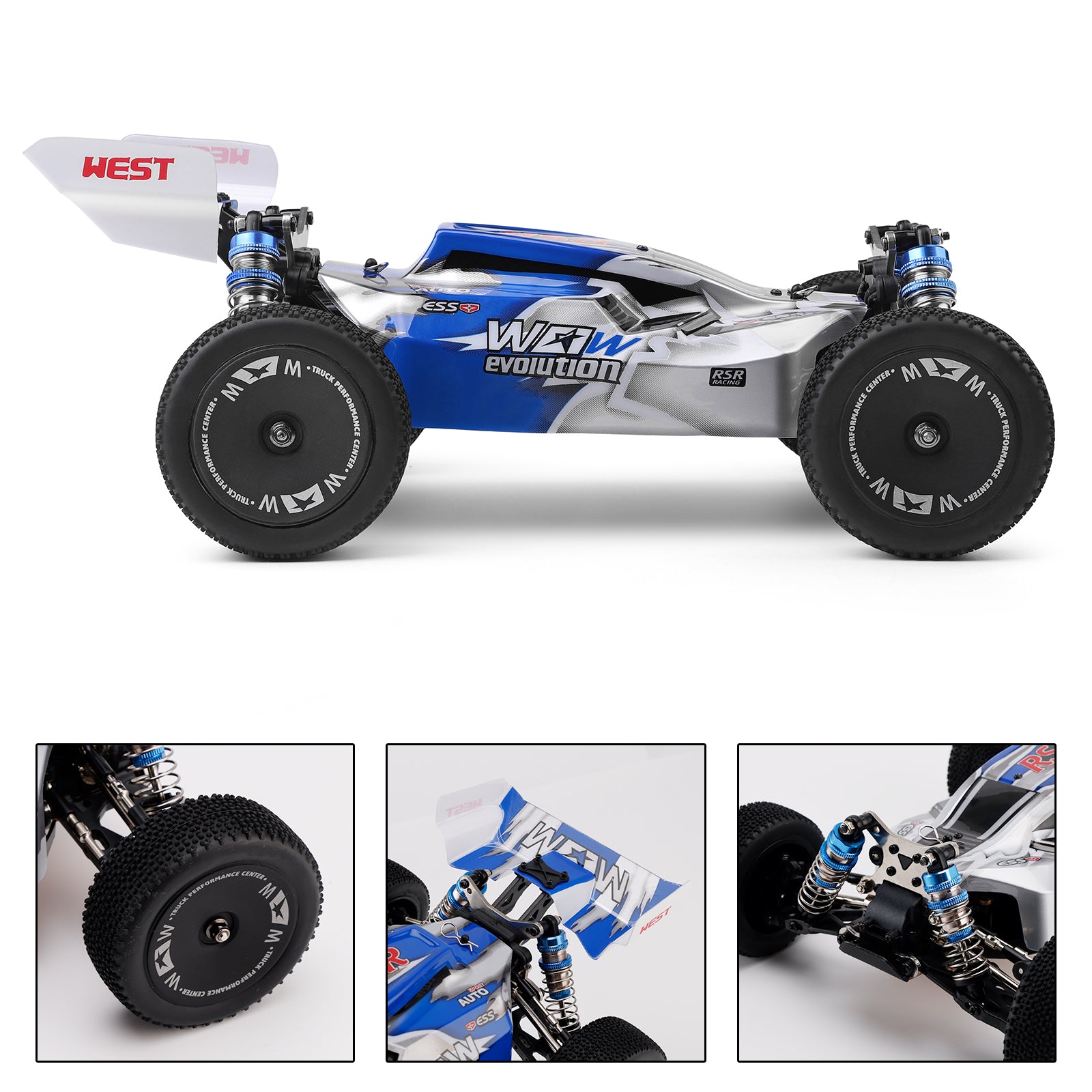 WLtoys 144011 1/14 65km/h 2.4G 4WD Off-Road Fast RC Car With Lighting Toy Gift