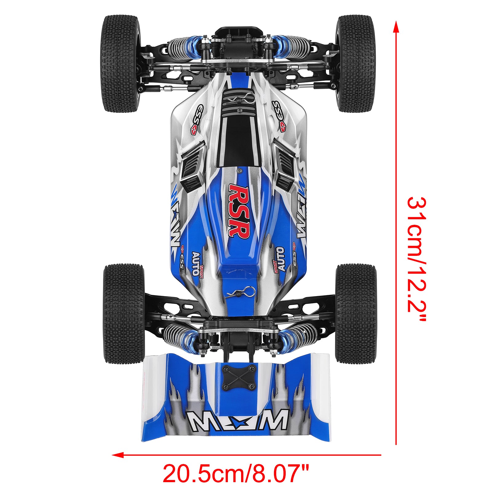 WLtoys 144011 1/14 65km/h 2.4G 4WD Off-Road Fast RC Car With Lighting Toy Gift