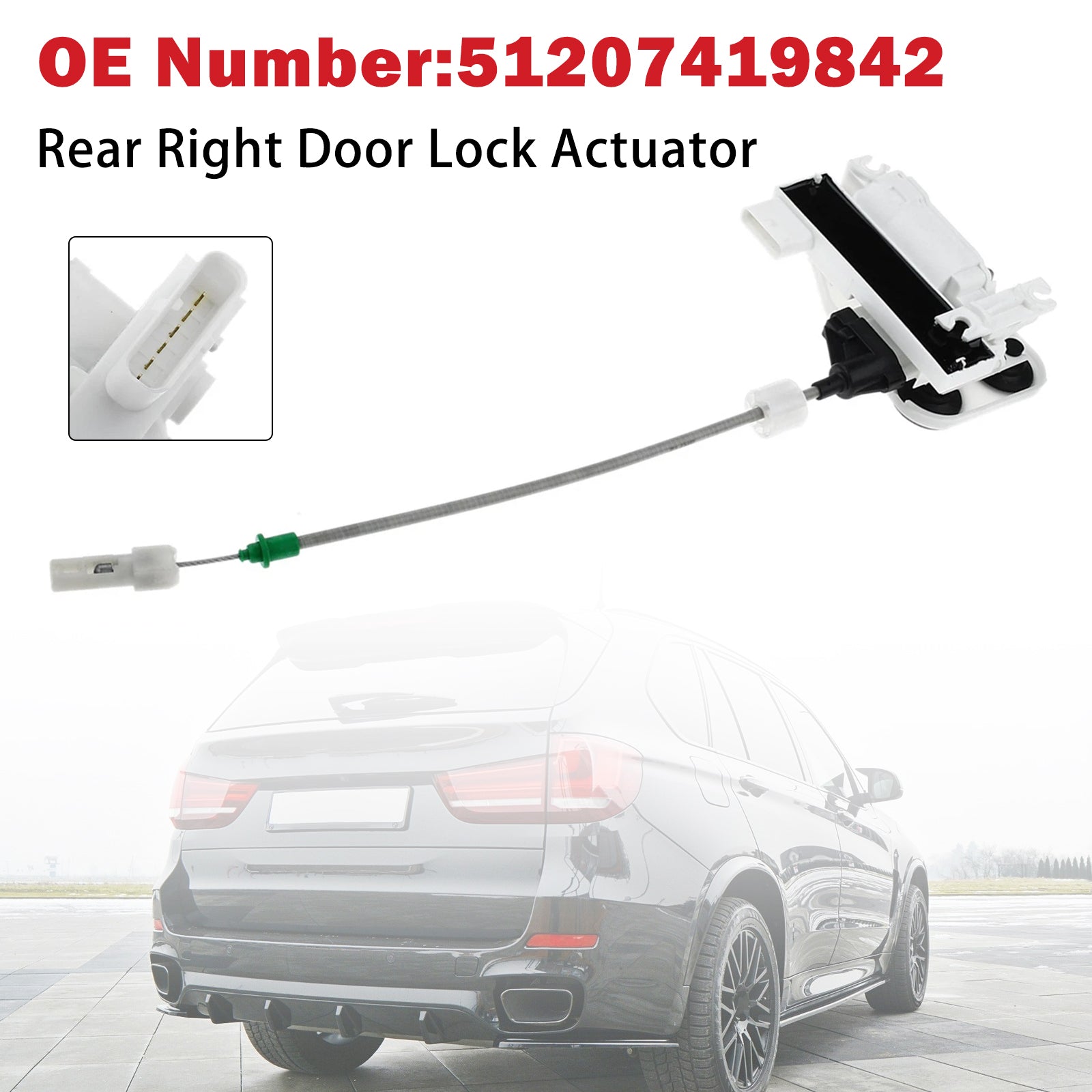 Rear Right Door Lock Actuator 51207419842 For F15 F16 X5 2014-2017 X6 2018