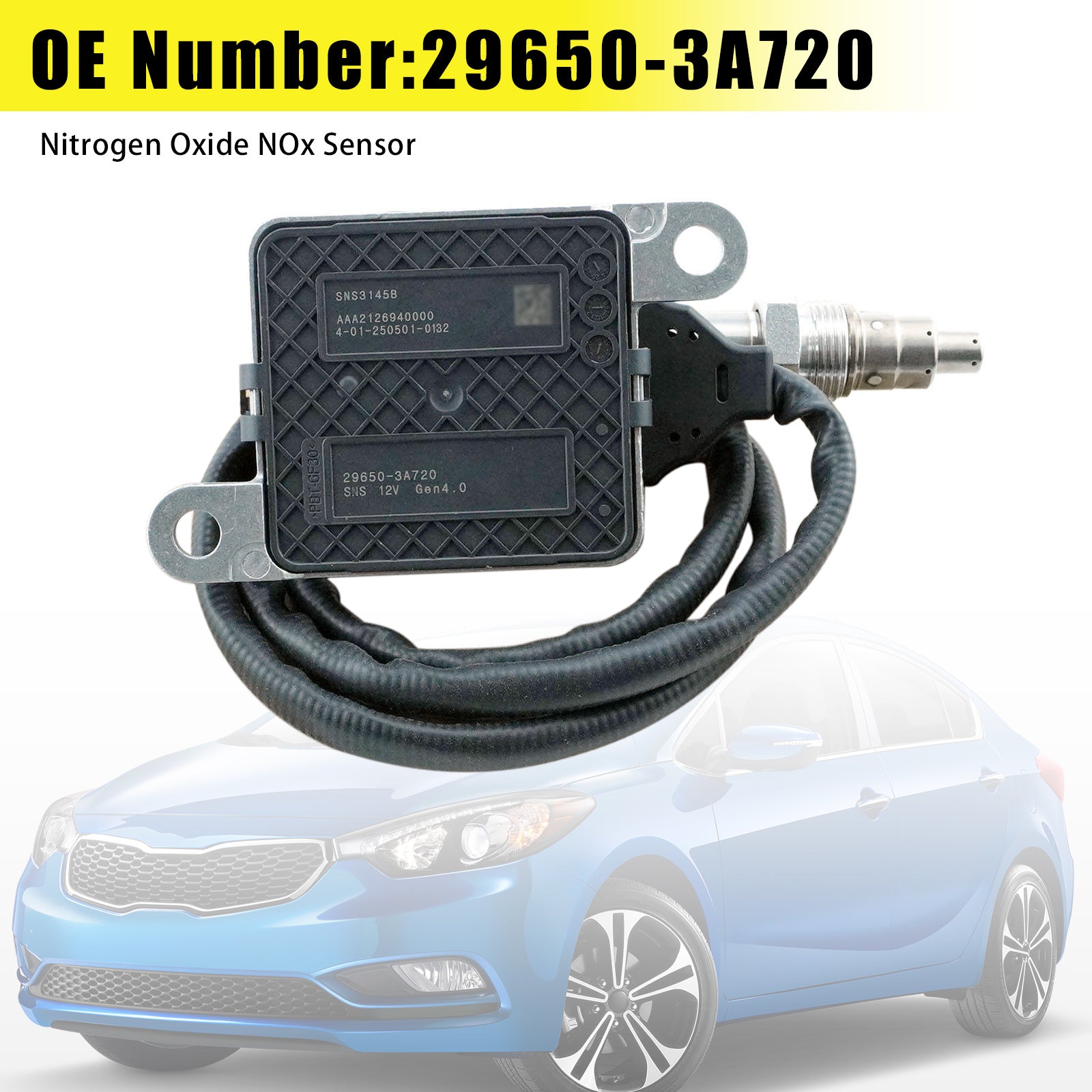 Nitrogen Oxide NOx Sensor 29650-3A720 SNS3145B For Hyundai Kia