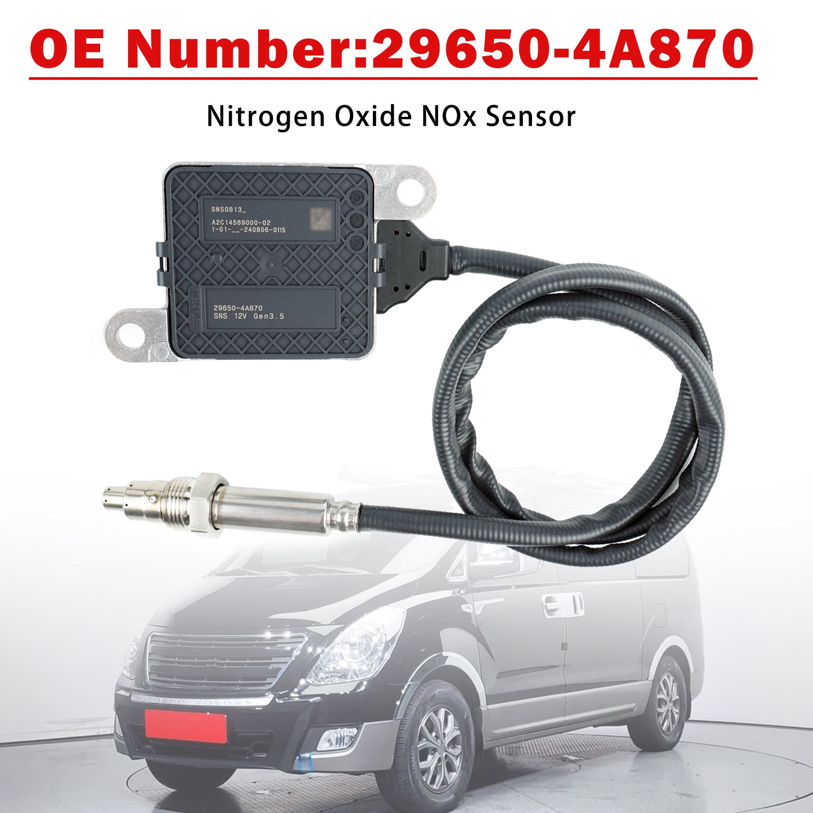 Nitrogen Oxide NOx Sensor 29650-4A870 For Hyundai Grand Starex 2017-2020