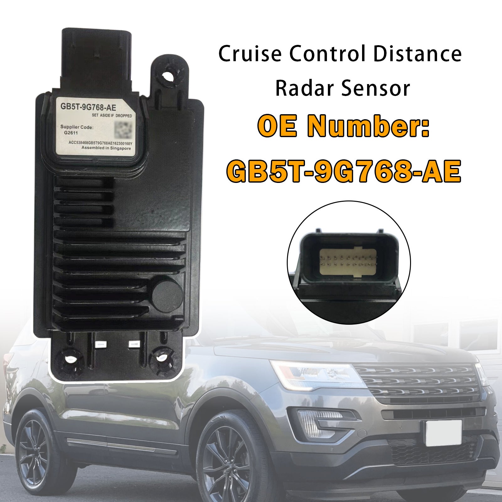 Adaptive Cruise Control Sensor Radar Assist GB5T-9G768-AE For Ford Explorer 13-19