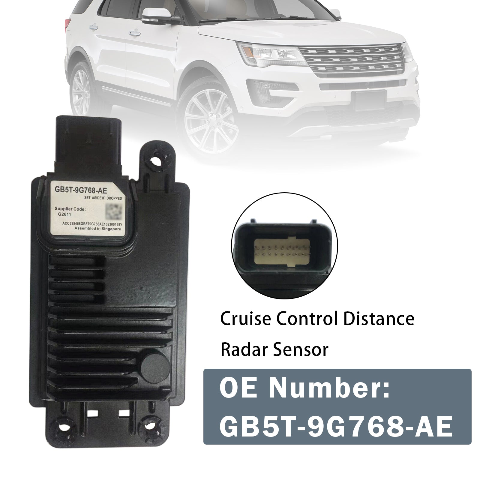 Adaptive Cruise Control Sensor Radar Assist GB5T-9G768-AE For Ford Explorer 13-19