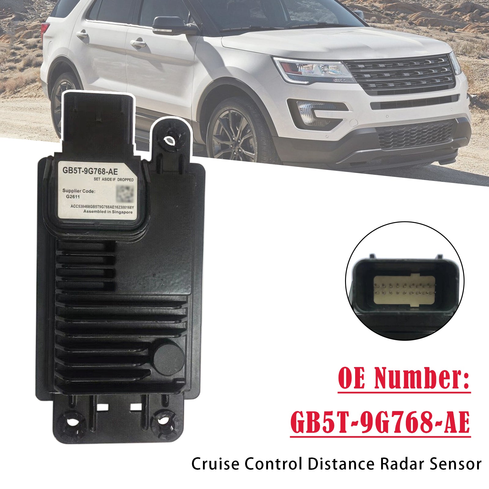 Adaptive Cruise Control Sensor Radar Assist GB5T-9G768-AE For Ford Explorer 13-19