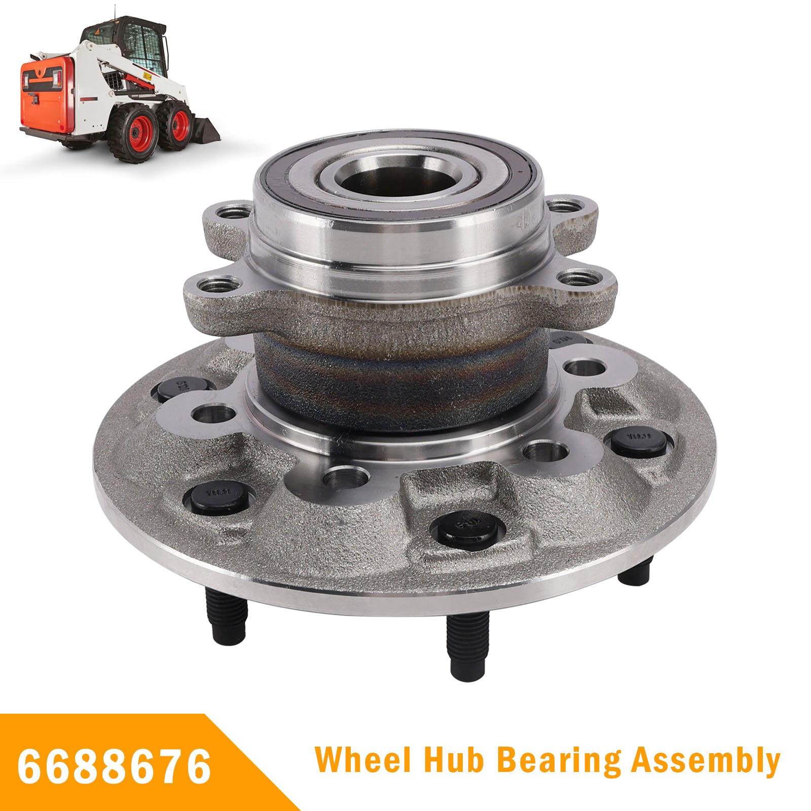 6688676 For Bobcat Wheel Hub Bearing Assembly Toolcat 5600 5610 UW56