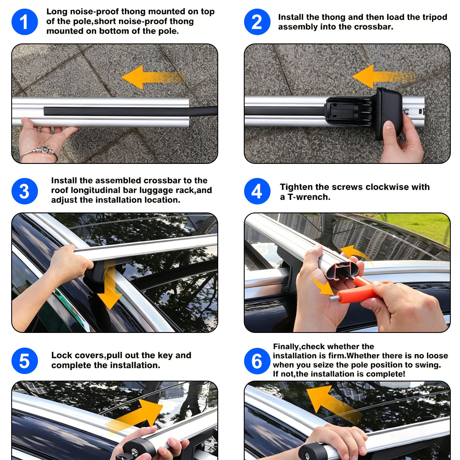 Universal Aluminium Car Roof Rack Luggage Carrier Cross Bar Rail Lockable 120CM