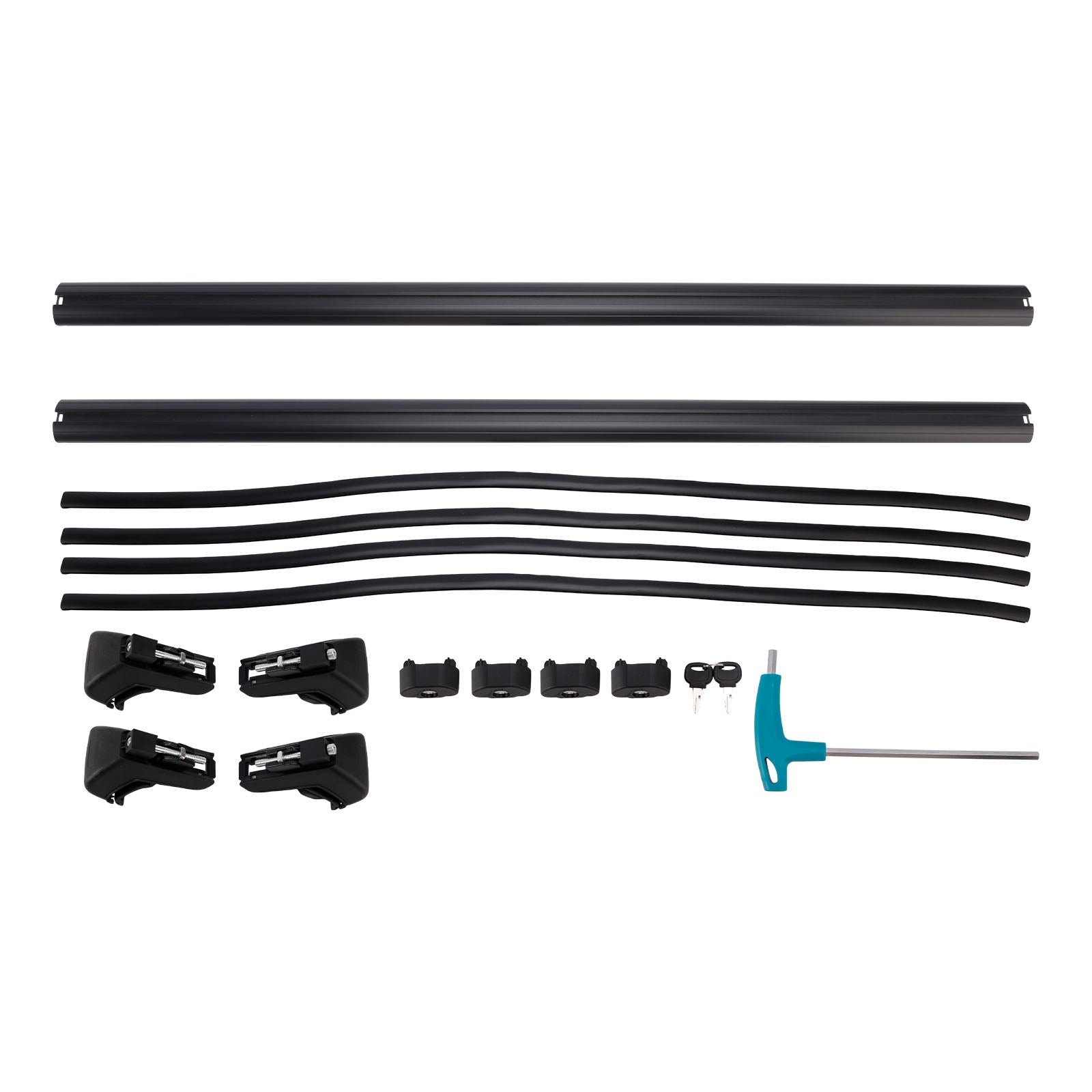 120CM Universal Aluminium Car Roof Rack Luggage Carrier Cross Bar Rail Lockable