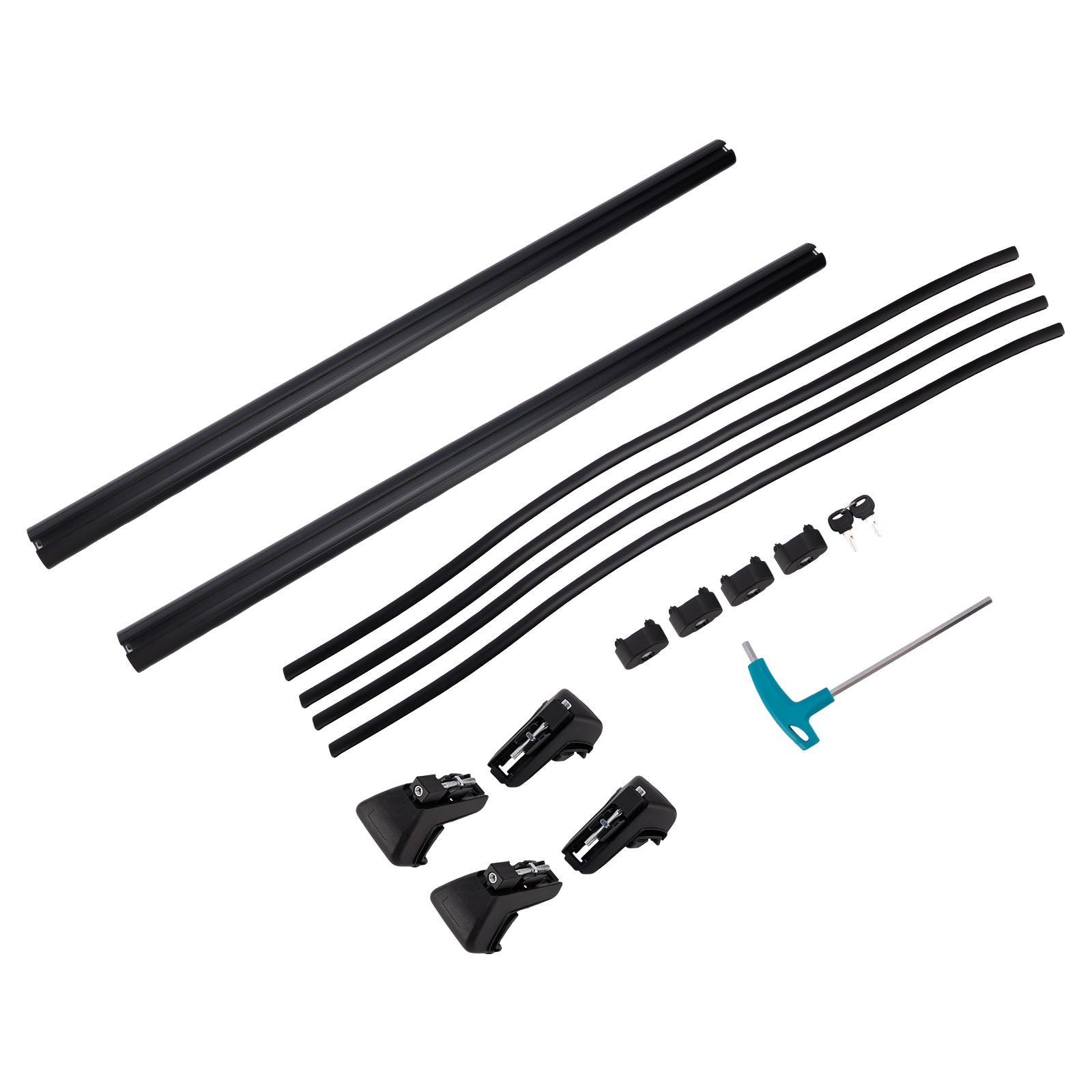 120CM Universal Aluminium Car Roof Rack Luggage Carrier Cross Bar Rail Lockable