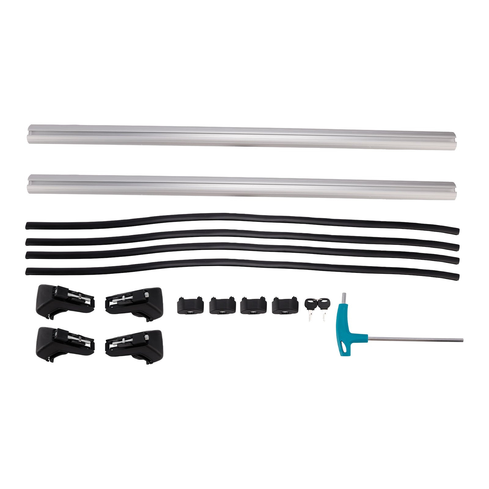 Universal Aluminium Car Roof Rack Luggage Carrier Cross Bar Rail Lockable 120CM