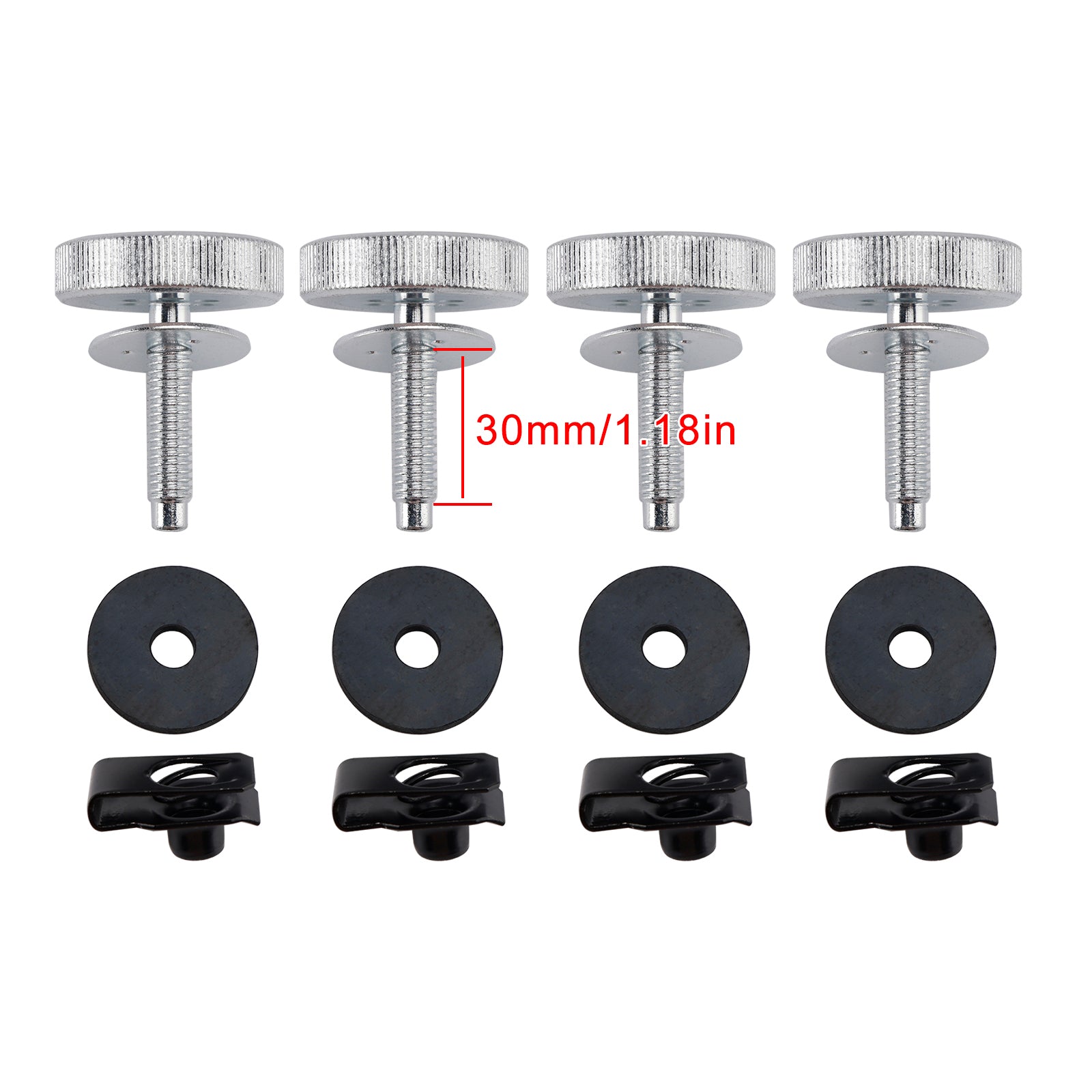 4X Saddlebag Safety Bolt Kit Anti-Theft Bolt For Road King Street Road Glide