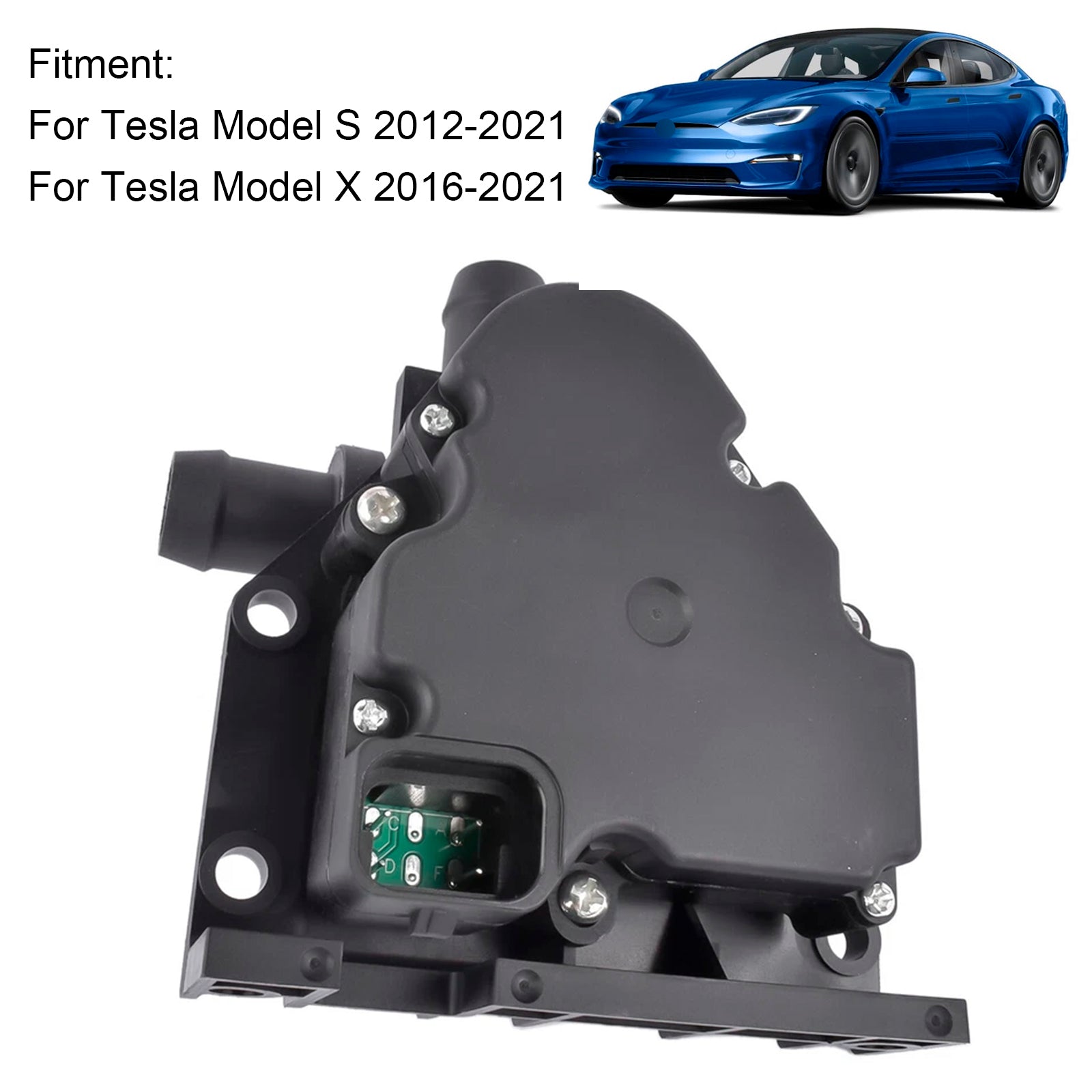 Coolant 4-Way Valve Actuator 6007370-00-B For Tesla Model S/X 4-Door 2012-2021